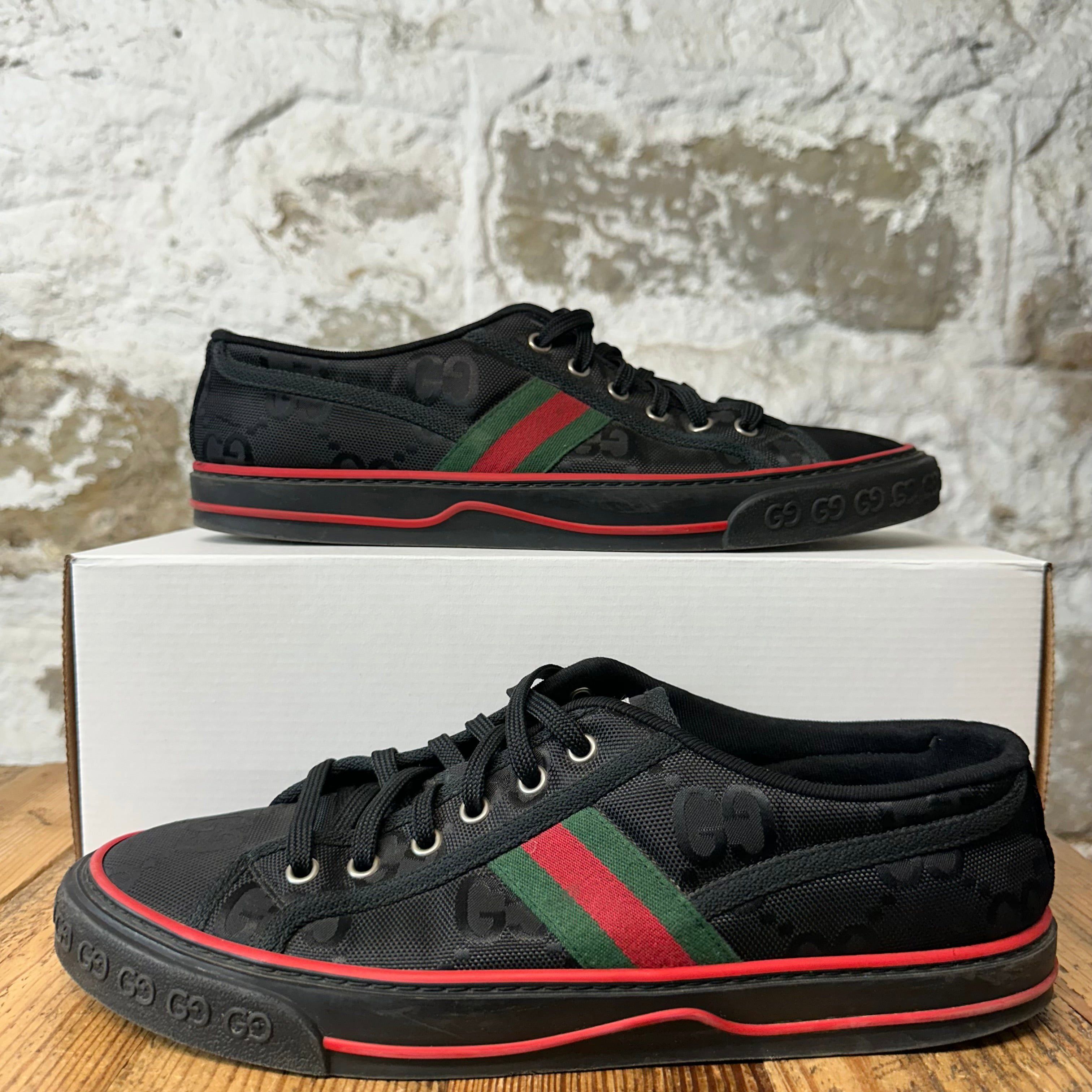 Gucci Gucci Tennis 1977 Black GG Monogram Sneaker Sz 9 Size US 9 / EU 42 - 1 Thumbnail