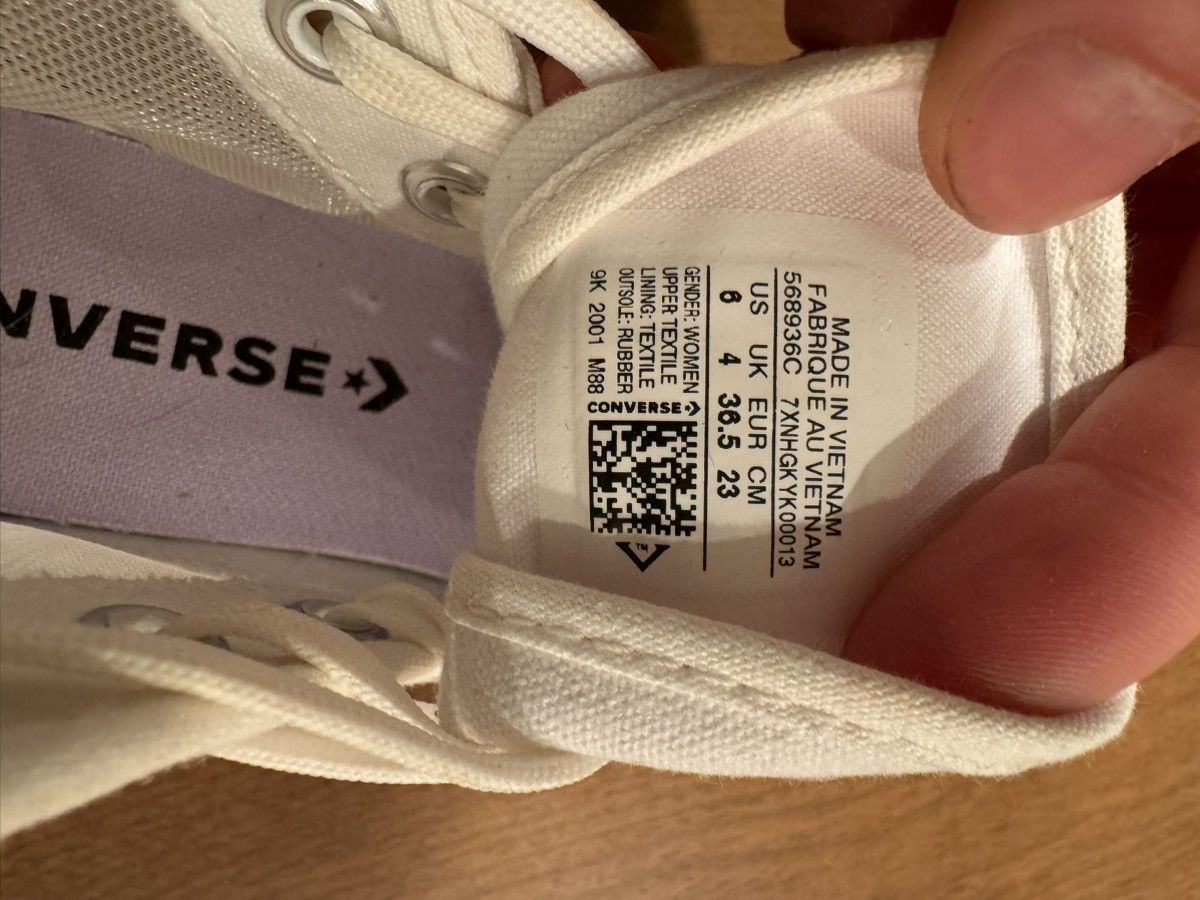 Converse White mesh Nike converse women’s size 6 Size US 6 / IT 36 - 7 Thumbnail