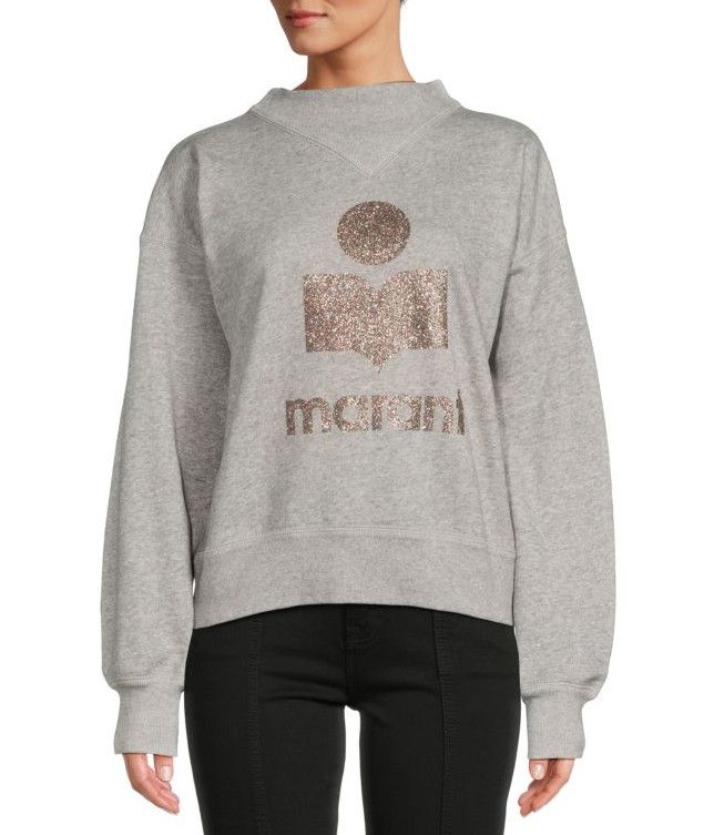 Isabel Marant Isabel Marant Étoile Moby Heathered Glitter Sweatshirt Size M / US 6-8 / IT 42-44 - 9 Thumbnail