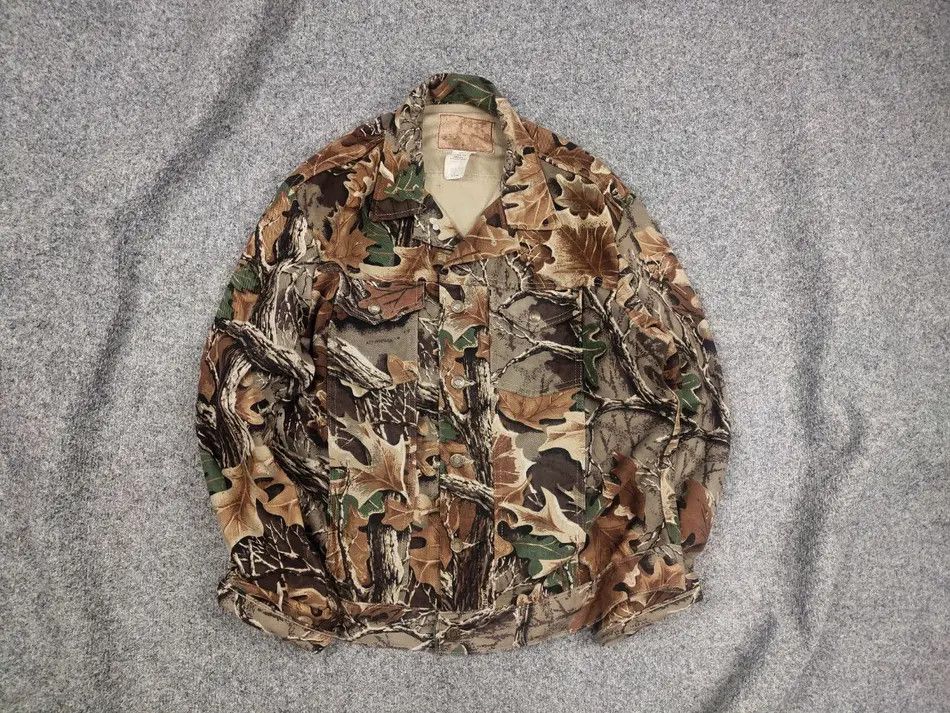 Wrangler Vintage 90's Wrangler Trucker Realtree USA Made Jacket Size US L / EU 52-54 / 3 - 1 Thumbnail