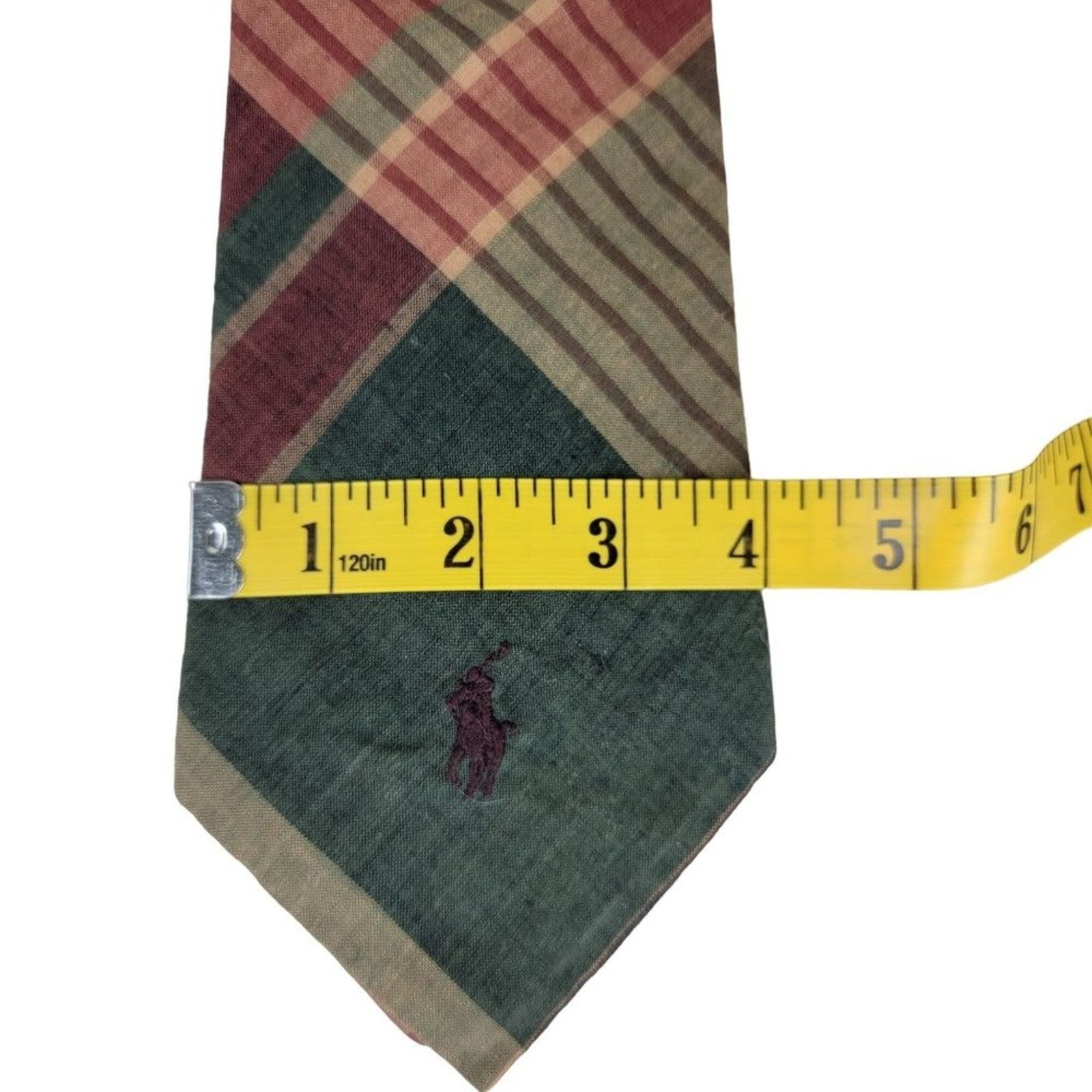 Polo Ralph Lauren Polo Ralph Lauren Plaid Cotton Neck Tie 4" x 58" Size ONE SIZE - 7 Thumbnail