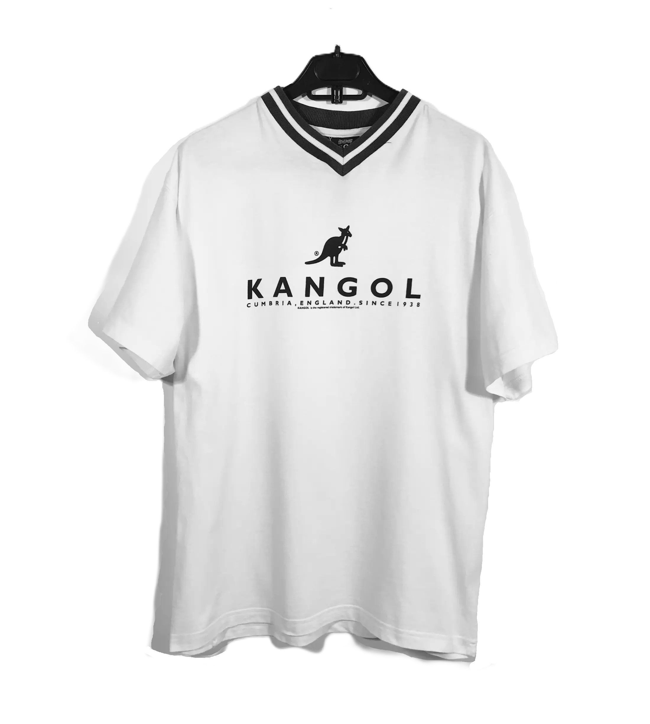 Kangol Kangol Vintage 90s V Neck T-Shirt Size US M / EU 48-50 / 2 - 1 Thumbnail