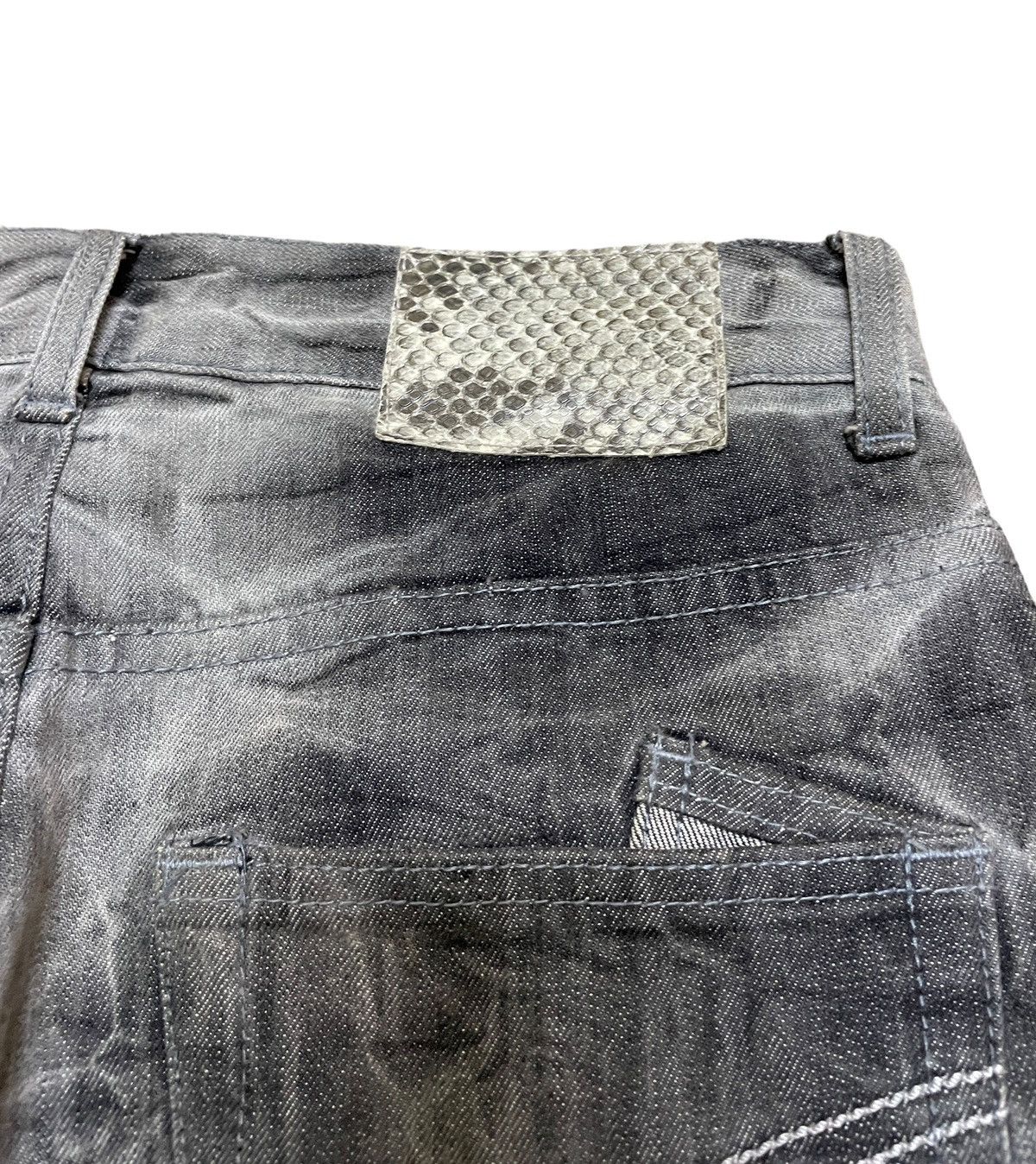 semanticdesign Very Rare Vintage Semantic Design Flared Hagi Jeans 1990s Size US 30 / EU 46 - 13 Thumbnail
