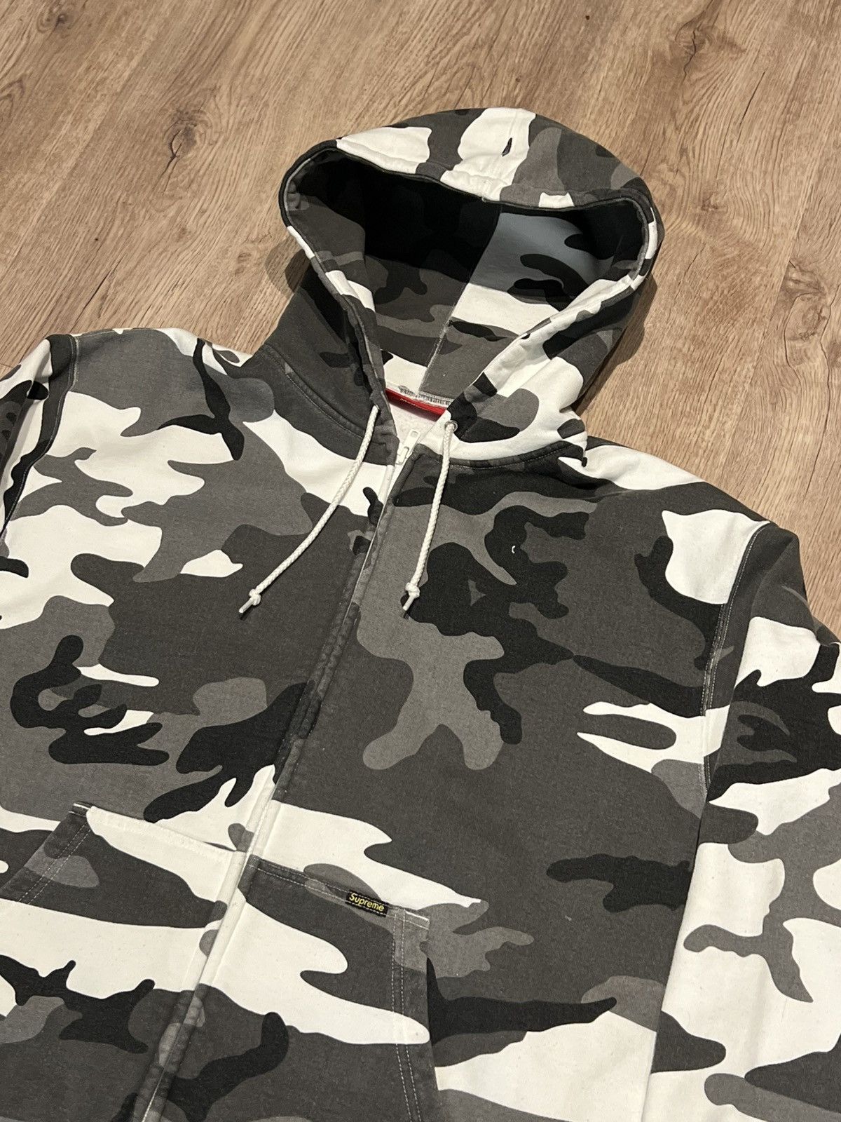 Supreme Supreme Work Zip Up Hooded “Snow Camo” Size US M / EU 48-50 / 2 - 2 Thumbnail
