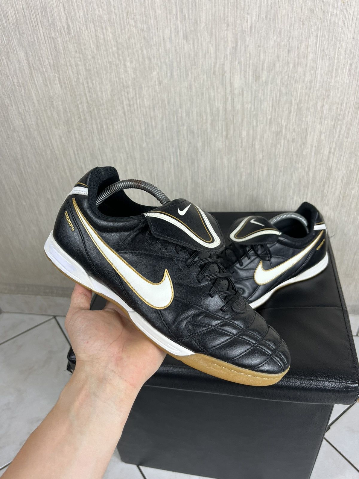 Nike × Vintage Vintage Nike Tiempo y2k soccer shoes Ronaldinho bloke core Size US 9.5 / EU 42-43 - 1 Thumbnail