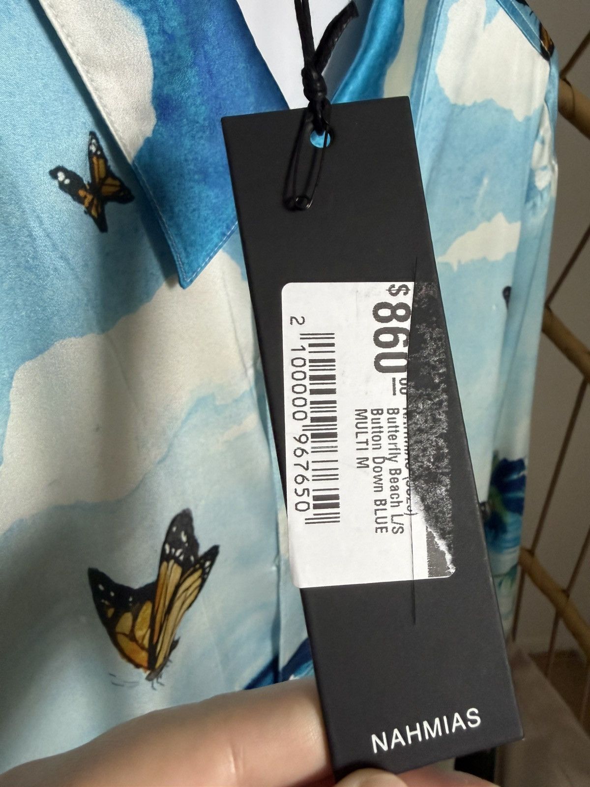 Nahmias Butterfly Nahmias silk shirt Size US M / EU 48-50 / 2 - 2 Thumbnail