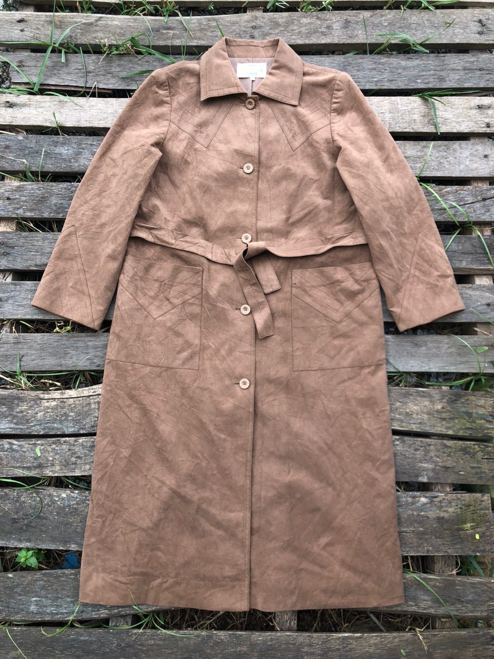 KIRA KIRA by Longchamp Suede Long Jacket Size US M / EU 48-50 / 2 - 2 Thumbnail
