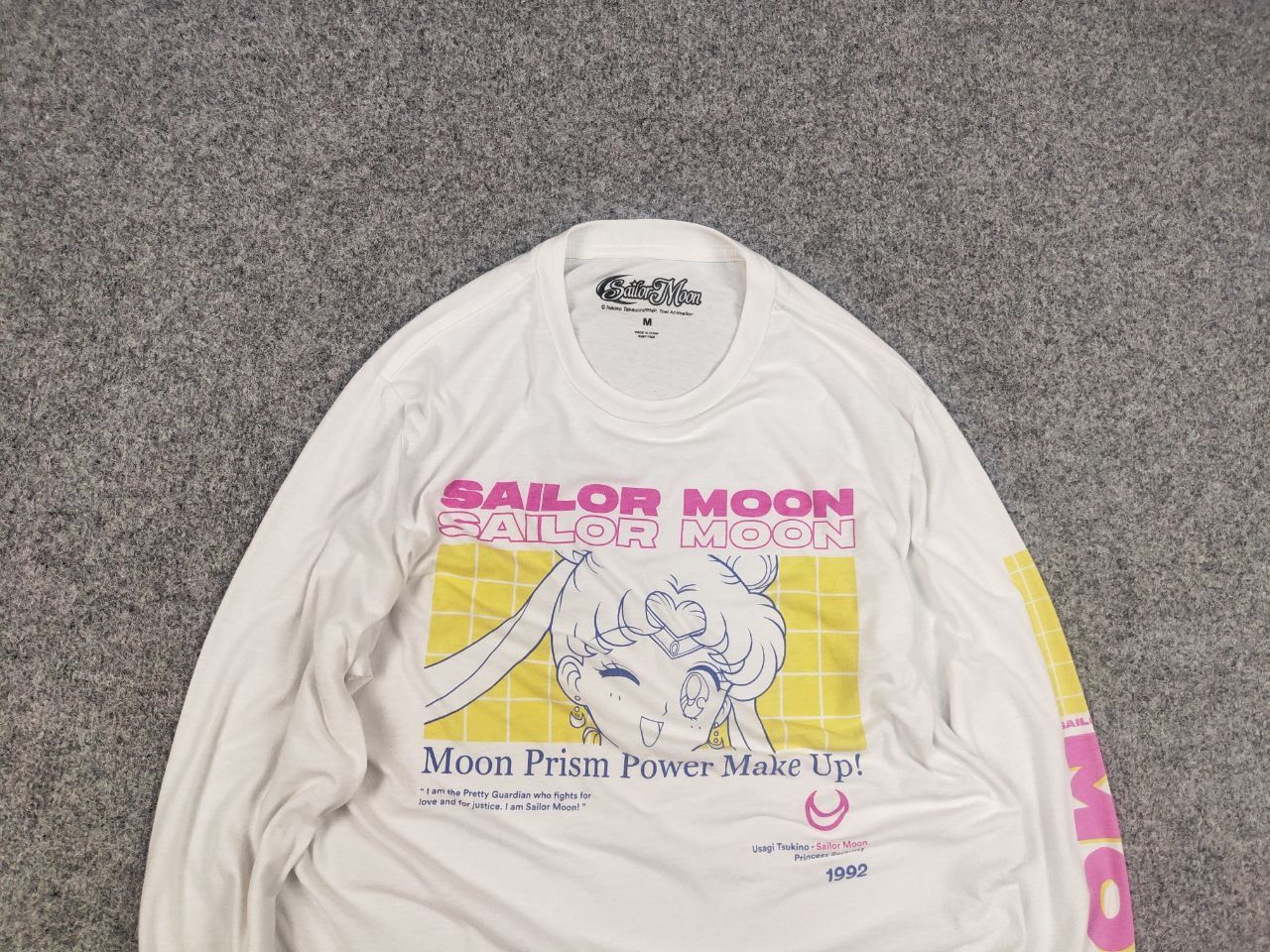 Anime Sailor Moon Usagi Tsukino anime long sleeve Sweatshirt Vtg Size US M / EU 48-50 / 2 - 4 Thumbnail