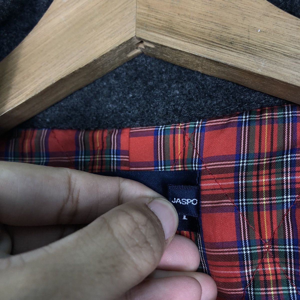 Fred Perry 📌Vintage Wool Biker Jacket Fred Perry Blanket Tartan Lining Size US L / EU 52-54 / 3 - 19 Thumbnail