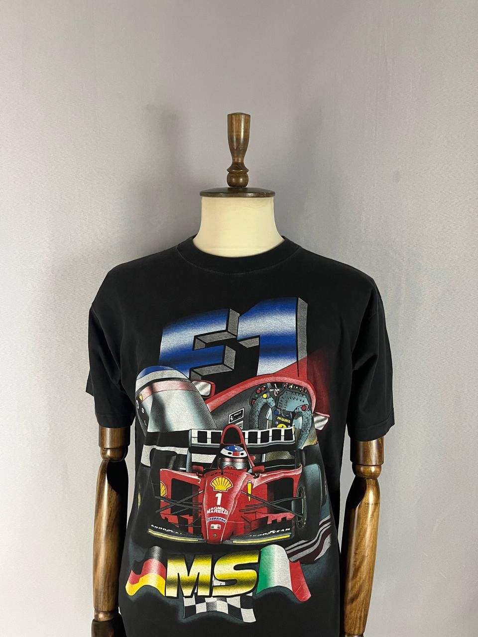 Vintage Formula One Racing Tee Shirt Vintage 1996 Black Size US XL / EU 56 / 4 - 3 Thumbnail