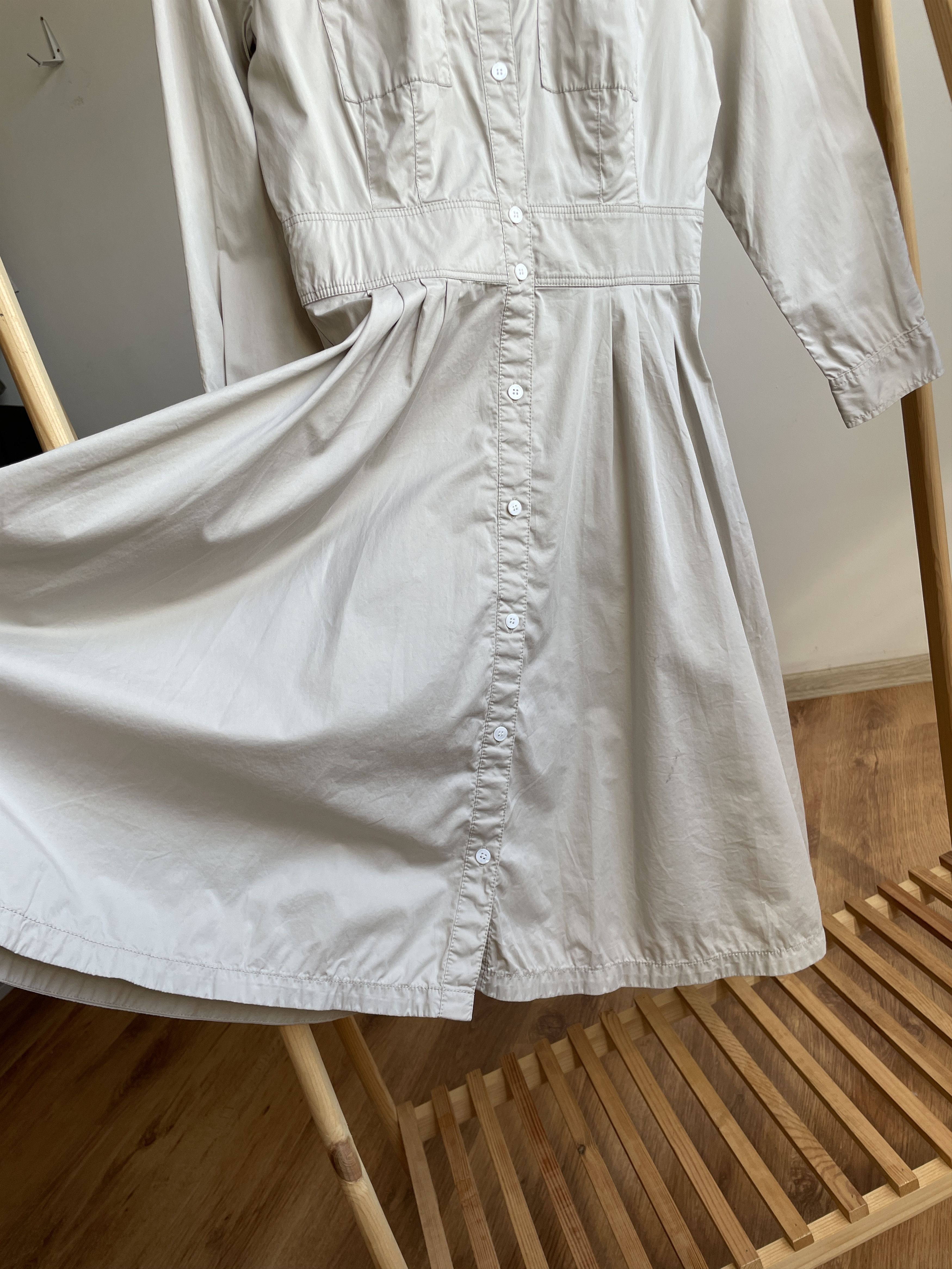 Club Monaco Club Monaco 3/4 Sleeves Cotton Midi Shirt Dress Size 4 Size S / US 4 / IT 40 - 7 Thumbnail