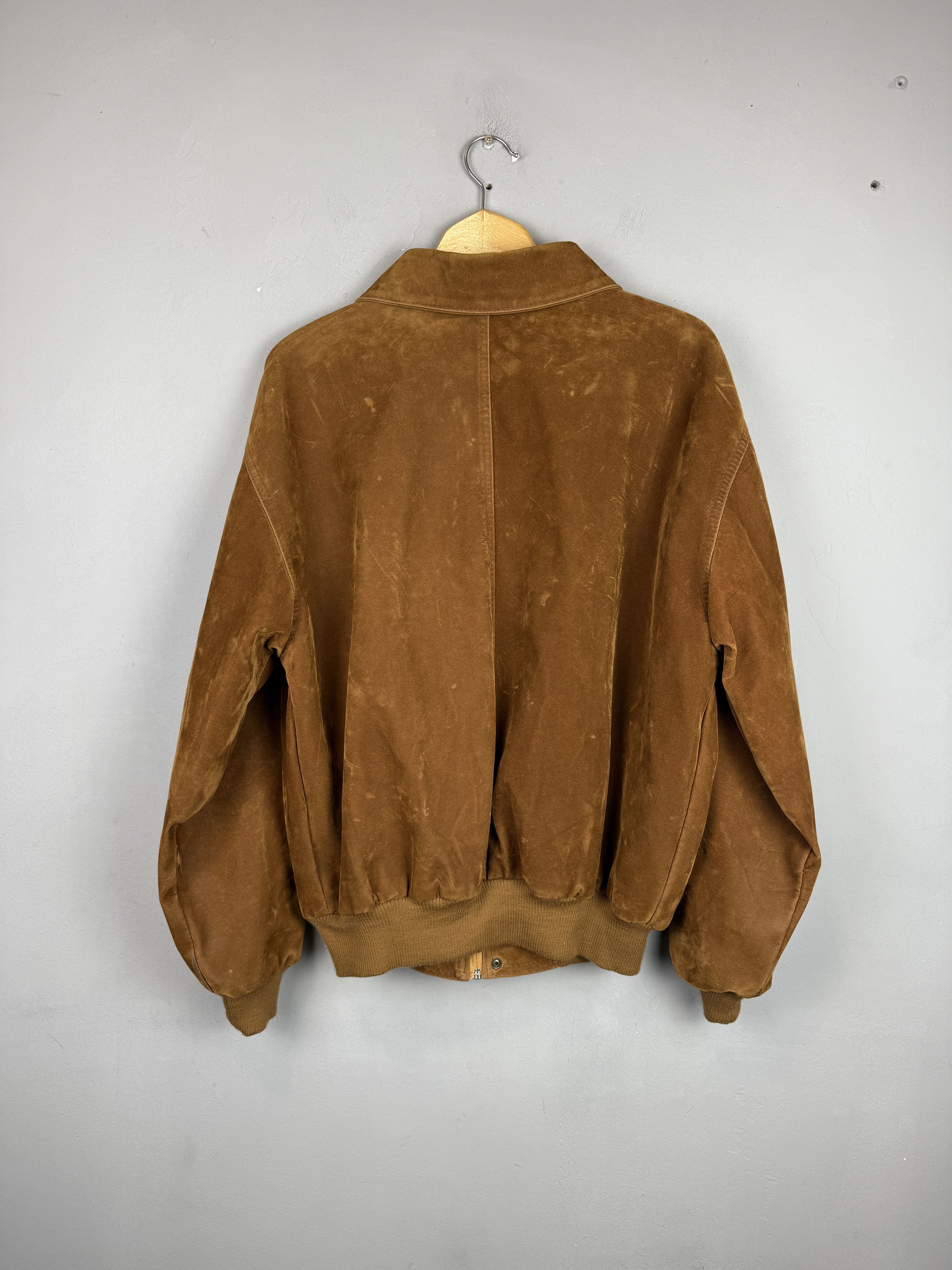Vintage Vintage R.G.A Faux Leather Bomber Brown Italy Jacket Size US XL / EU 56 / 4 - 3 Thumbnail