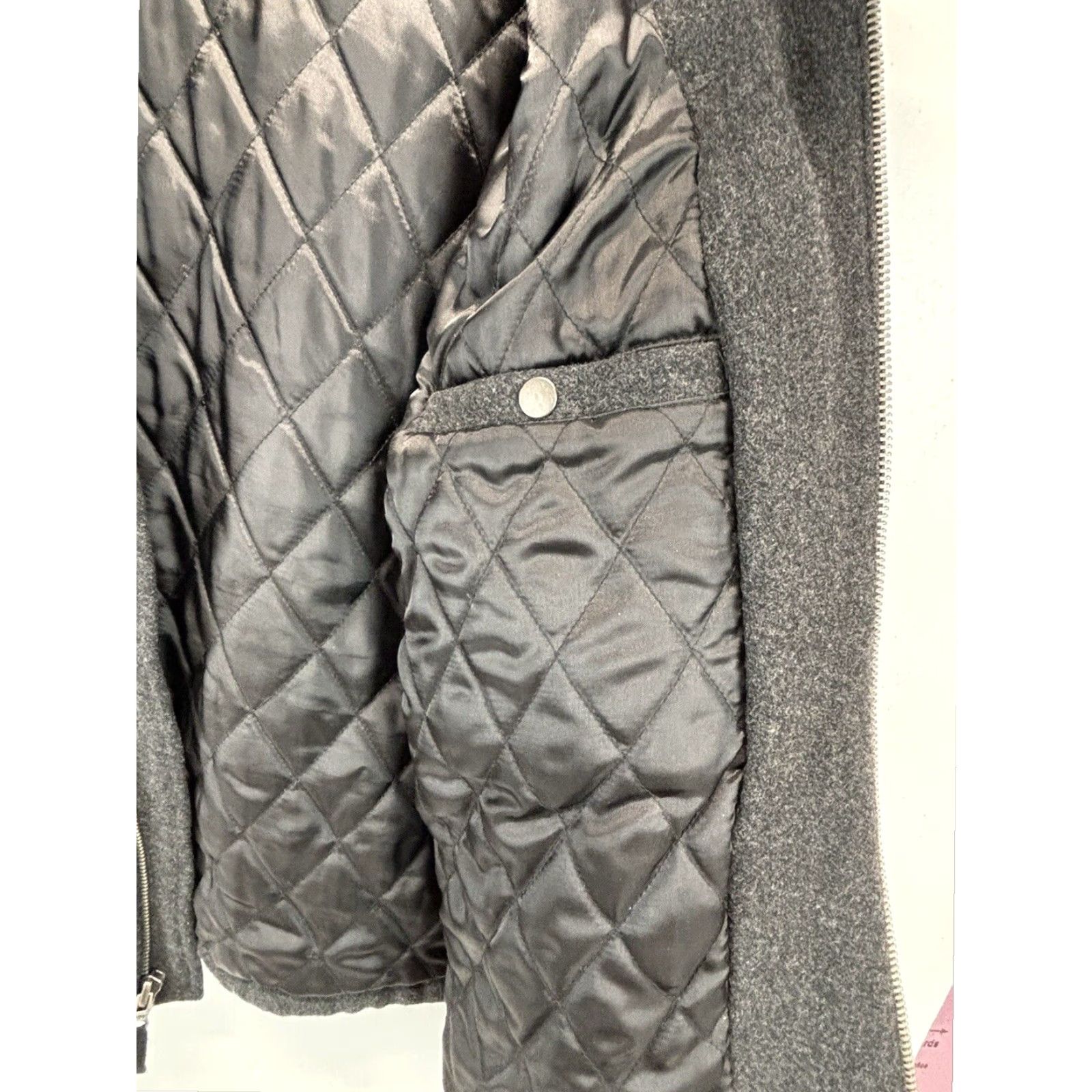 Ralph Lauren VINTAGE Polo Ralph Lauren Wool Blend Short Jacket XL Mens Gray Quilted Lining Size US XL / EU 56 / 4 - 5 Thumbnail