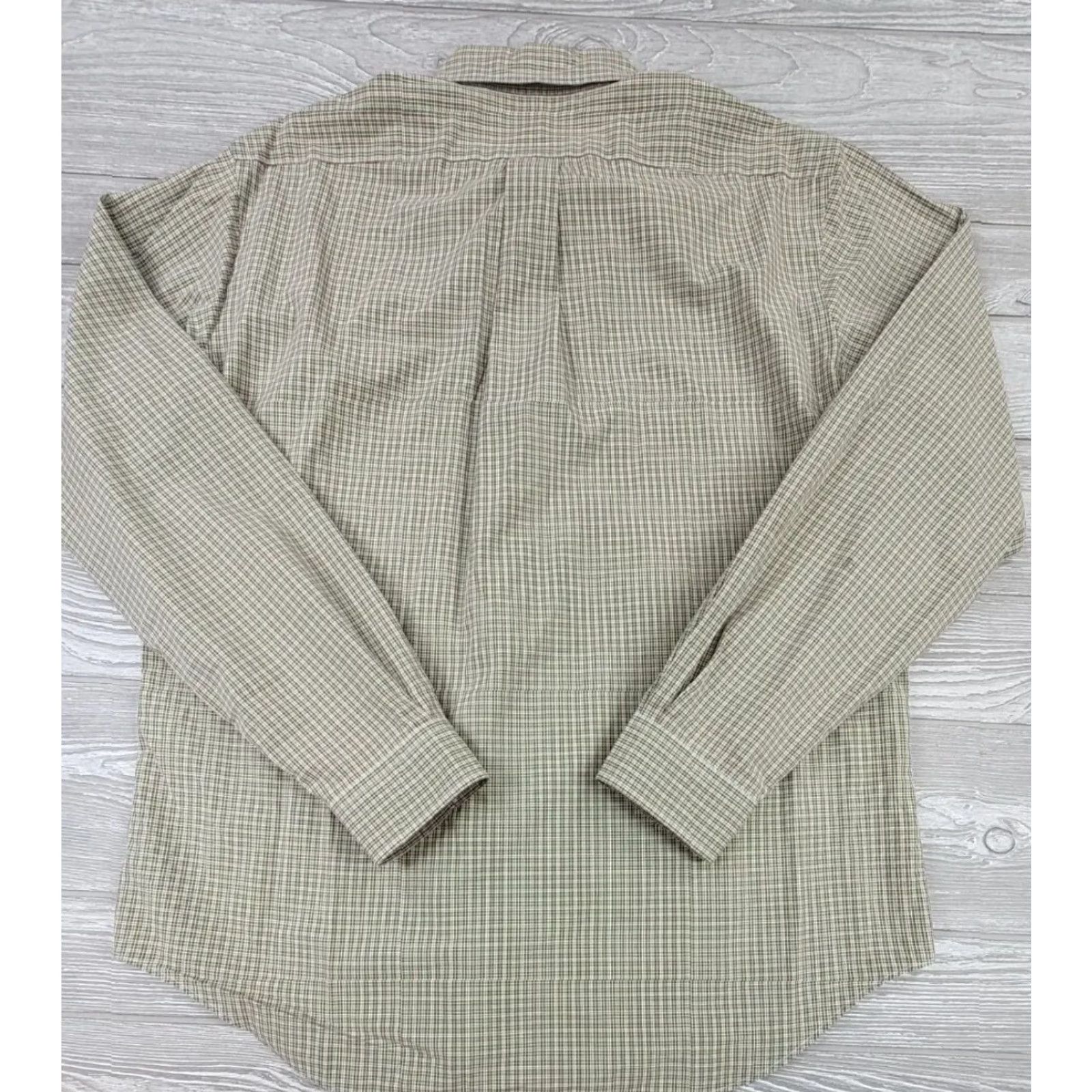 Polo Ralph Lauren Polo Ralph Lauren Button-Up Shirt Mens L Olive Green Plaid Button-Front Classic Knit Cotton Multicolor 90s Theme Size US L / EU 52-54 / 3 - 3 Thumbnail