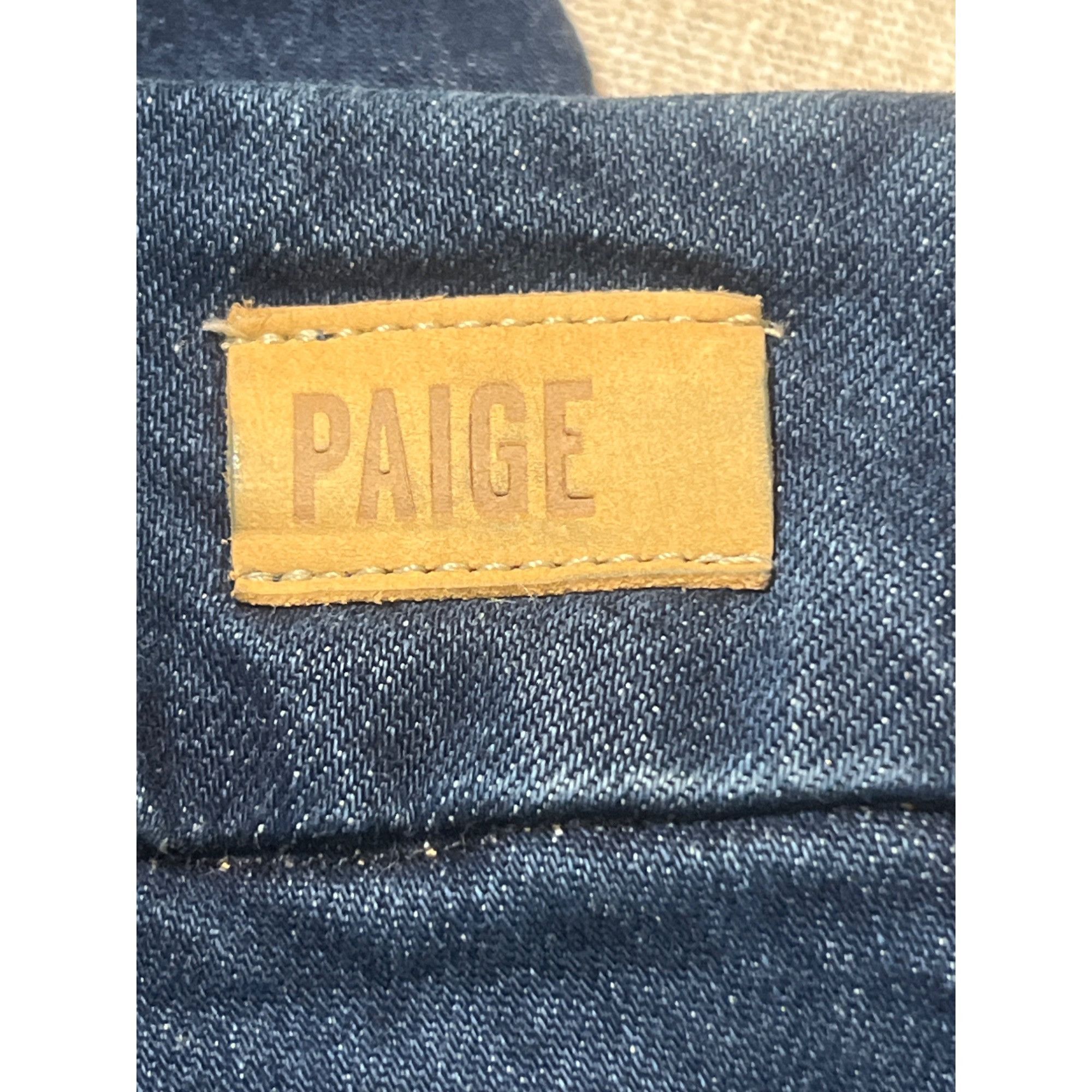 Paige Paige Dion Cargo Pocket Denim Blue Jeans Relaxed Fit Flare L Size 32" / US 10 / IT 46 - 4 Thumbnail