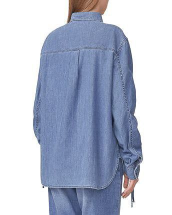Kenzo KENZO / Denim Shirt with Ribbon Details Size XS / US 0-2 / IT 36-38 - 7 Thumbnail