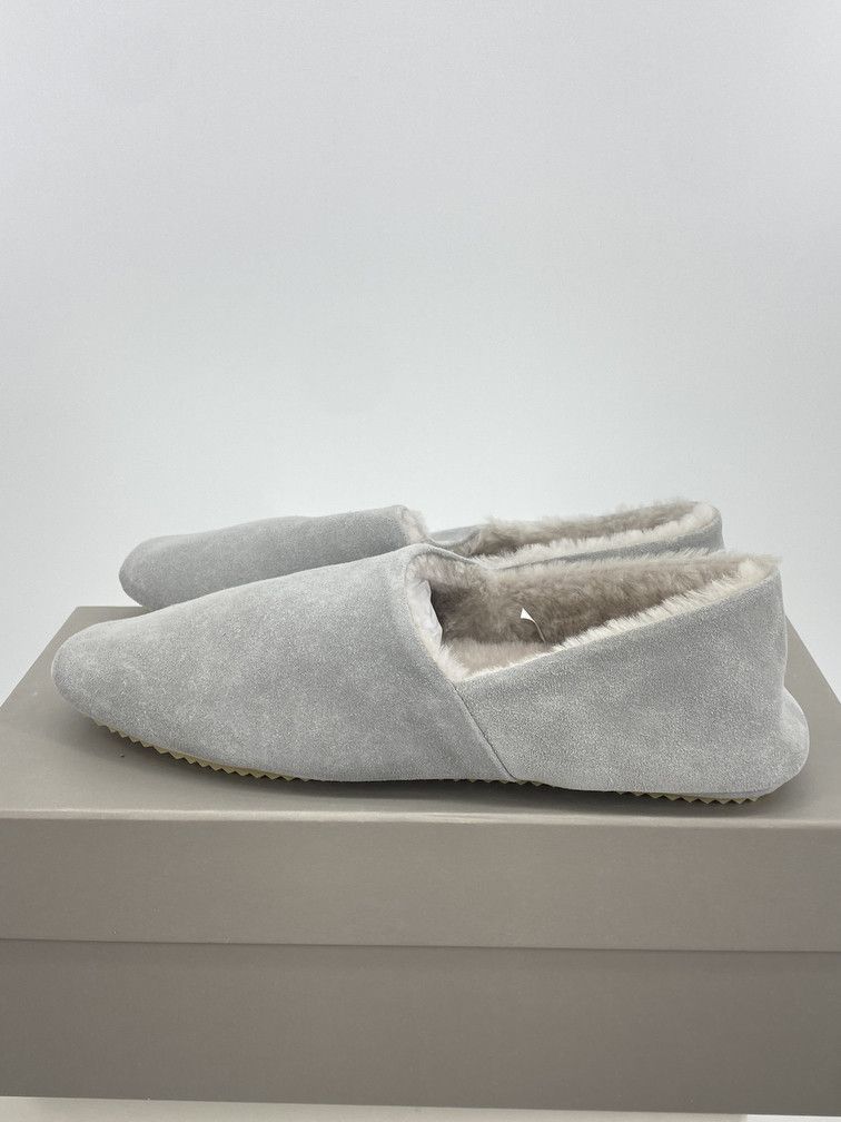 Mr P. Babouche Shearling Lined Suede Slippers Size US 9 / EU 42 - 4 Thumbnail