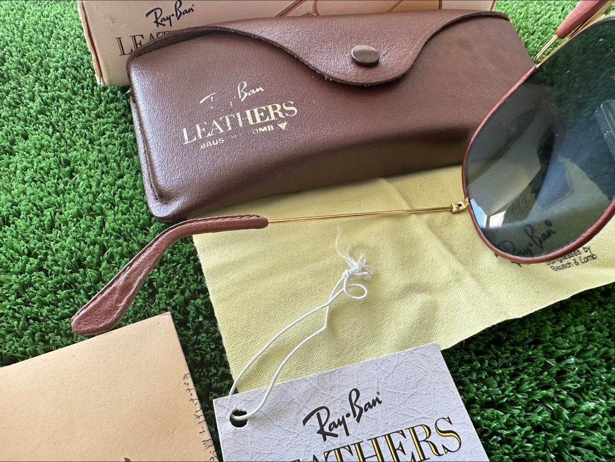 RayBan Vintage Rayban ODM II Leather NOS Size ONE SIZE - 6 Thumbnail