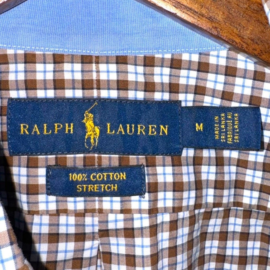 Polo Ralph Lauren Polo Ralph Lauren Brown Stretch Poplin Button-Down Shirt M Size US M / EU 48-50 / 2 - 2 Thumbnail