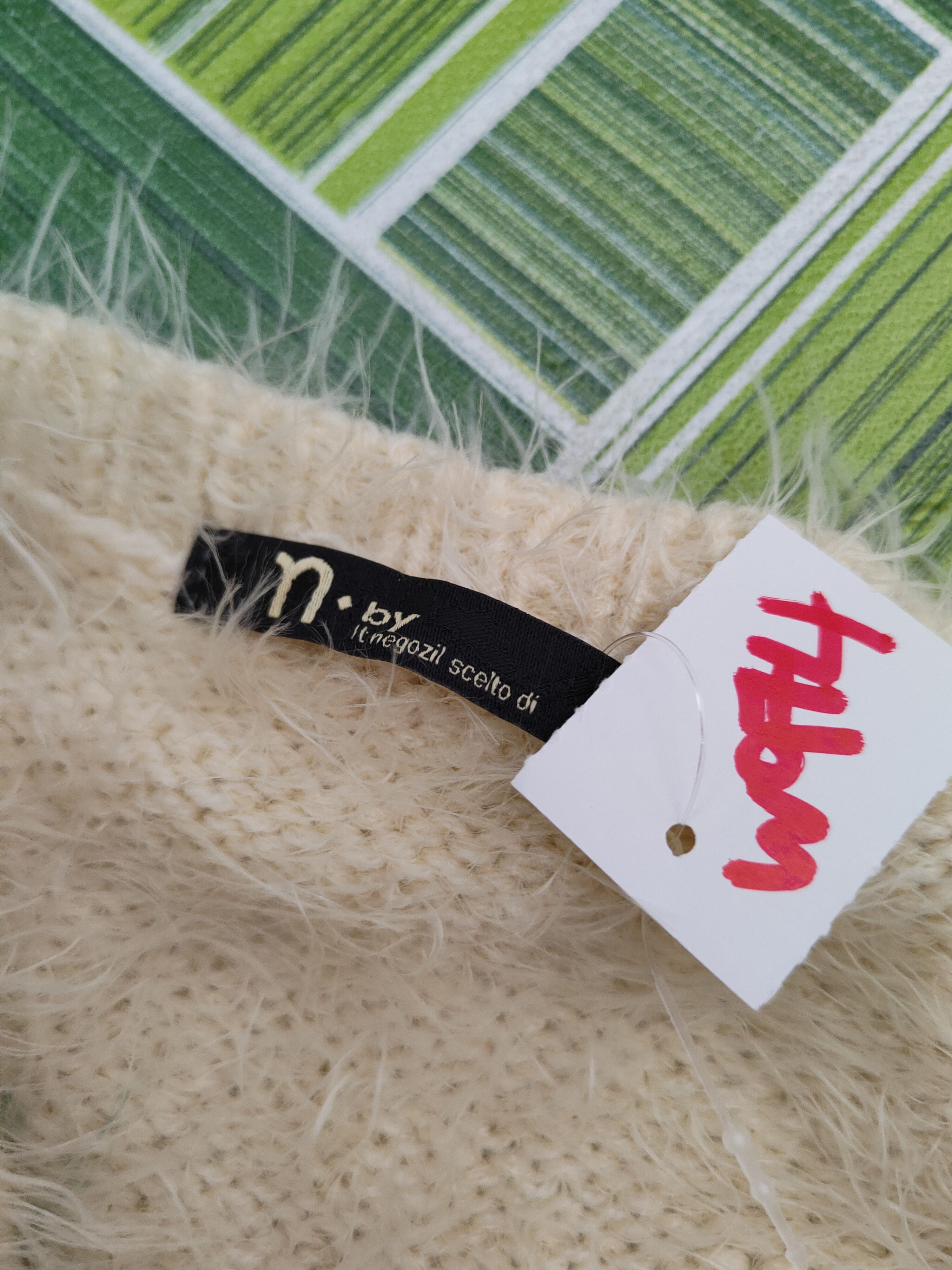 Japanese Brand × Vintage n Beige Shag Shaggy Fur Mohair Knitwear #W974 Size M / US 6-8 / IT 42-44 - 13 Thumbnail
