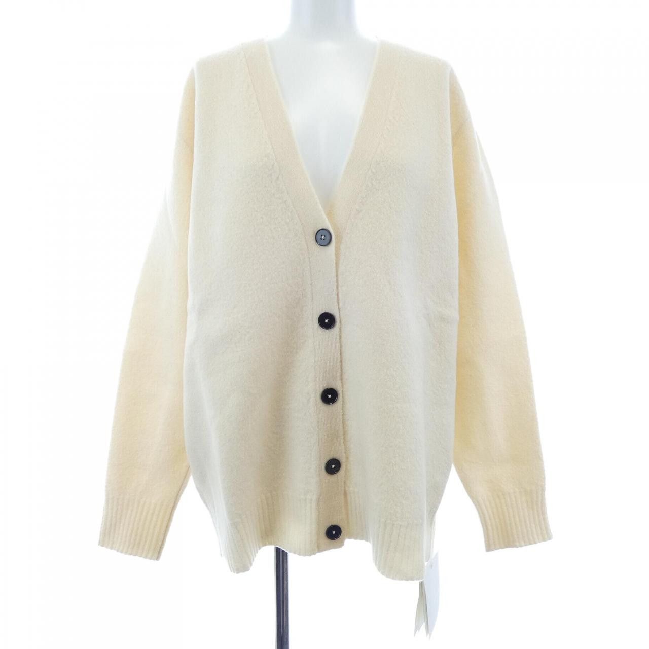 Jil Sander Jil Sander Jil Sander Wool Cardigan Textile Tops J01HP0002 J14603 DUTY FREE for USA Size ONE SIZE - 1 Thumbnail