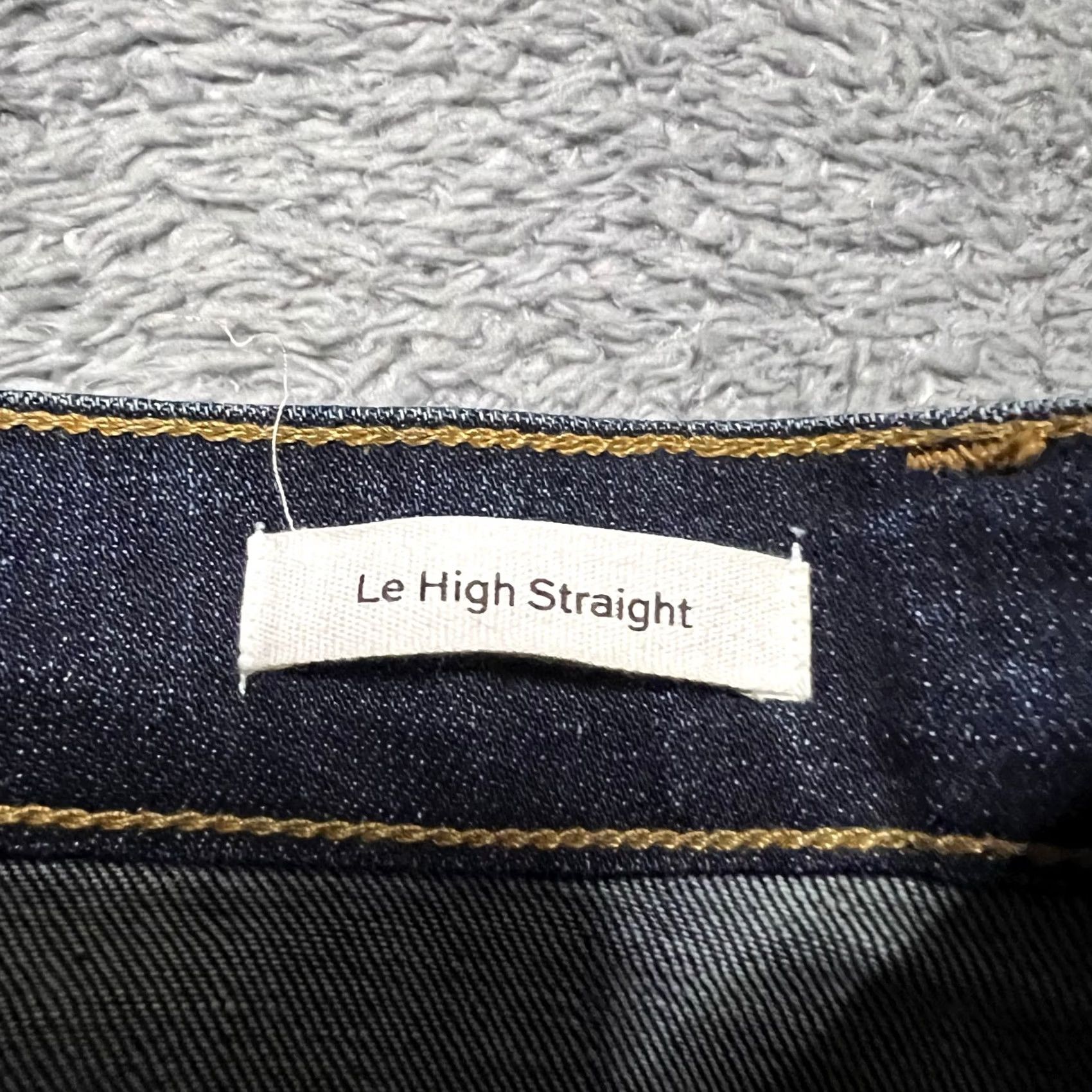 Frame FRAME Jeans Womens Le High Straight Blue Cropped Size 26 Size 26" / US 2 / IT 38 - 7 Thumbnail