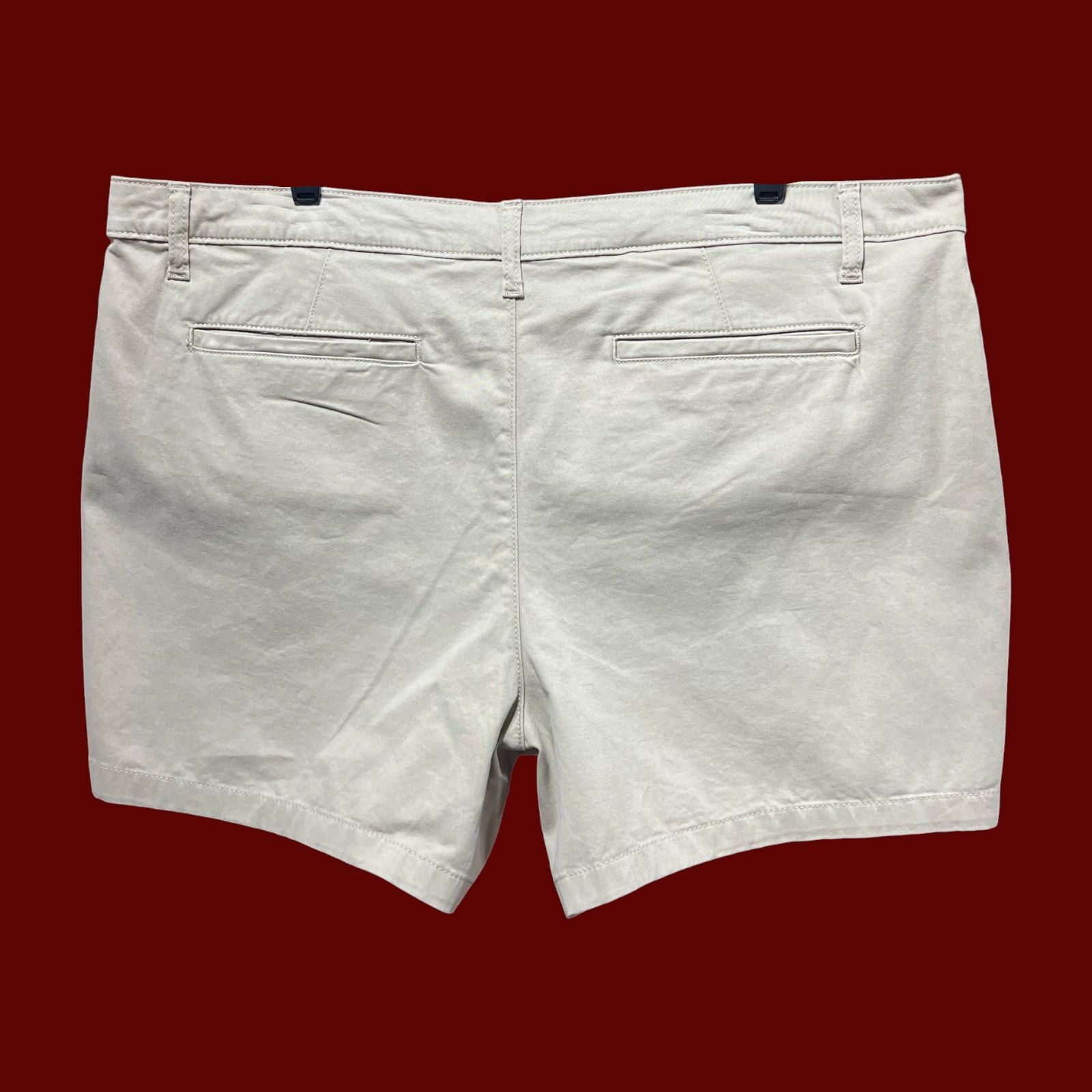 Other St. John's Bay - Women's Mid Rise 5" Inseam Chino Short - Be Size 40" / US 18 - 2 Thumbnail