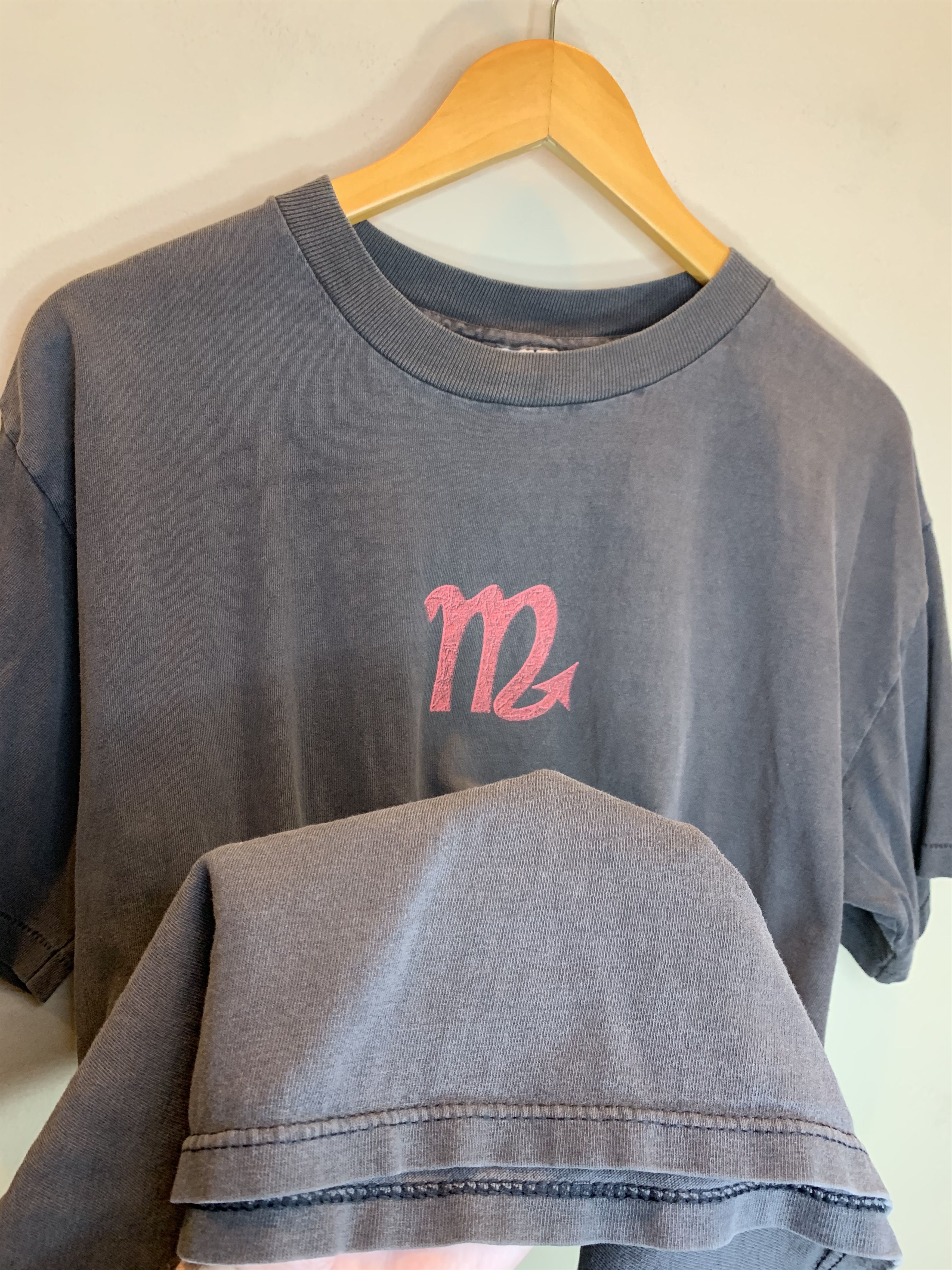 Vintage RARE Vintage 90s Scorpio Astrology Art Single Stitch T-Shirt Size US L / EU 52-54 / 3 - 7 Thumbnail