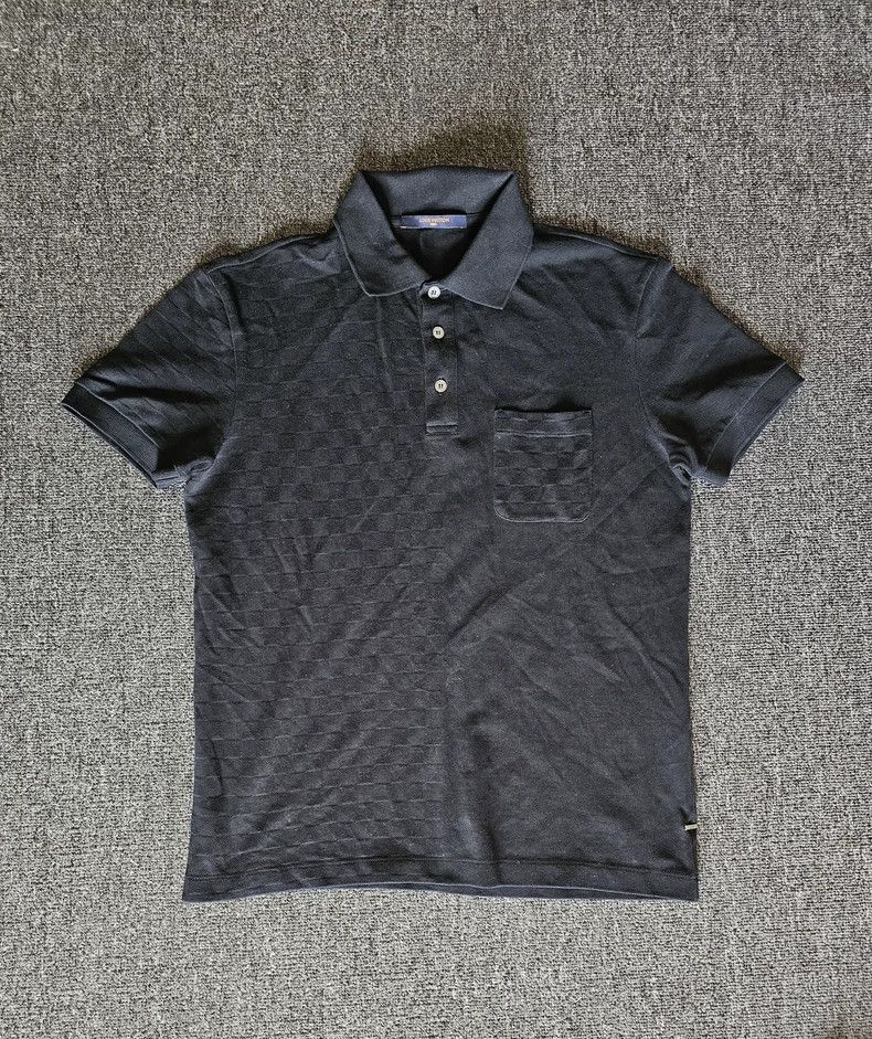 Louis Vuitton Louis Vuitton Men's Black Polo Shirt-yf Size US S / EU 44-46 / 1 - 1 Thumbnail