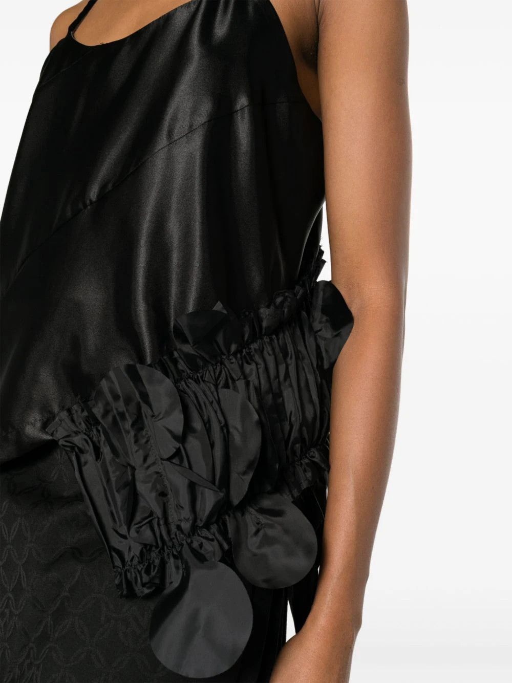 CDG by Comme des Garcons o1mle0824 Satin Asymmetric Top in Black Size M / US 6-8 / IT 42-44 - 5 Thumbnail