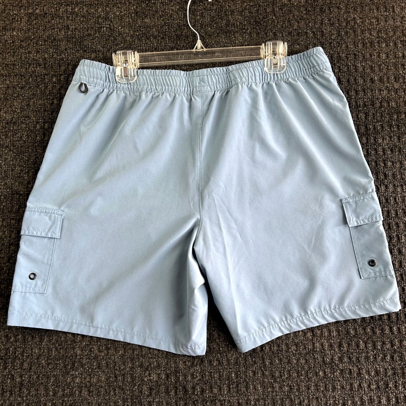 Quiksilver Quiksilver Cargo Shorts XL Elastic Waist Drawstring Powder Blue Cargo Size US 36 / EU 52 - 2 Thumbnail
