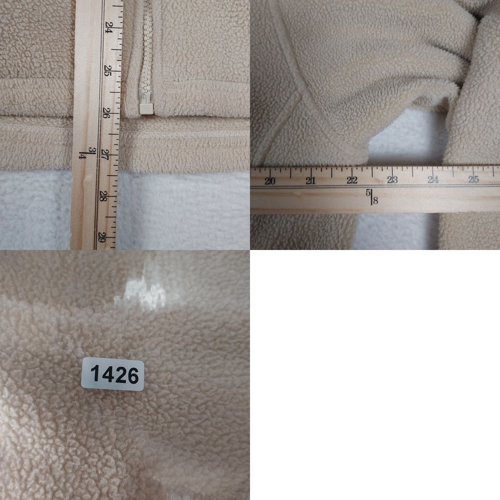 Vintage VINTAGE LL Bean Fleece Jacket Men’s Large Beige Full Zip Warm Outdoor Casual Layering Size US L / EU 52-54 / 3 - 8 Thumbnail