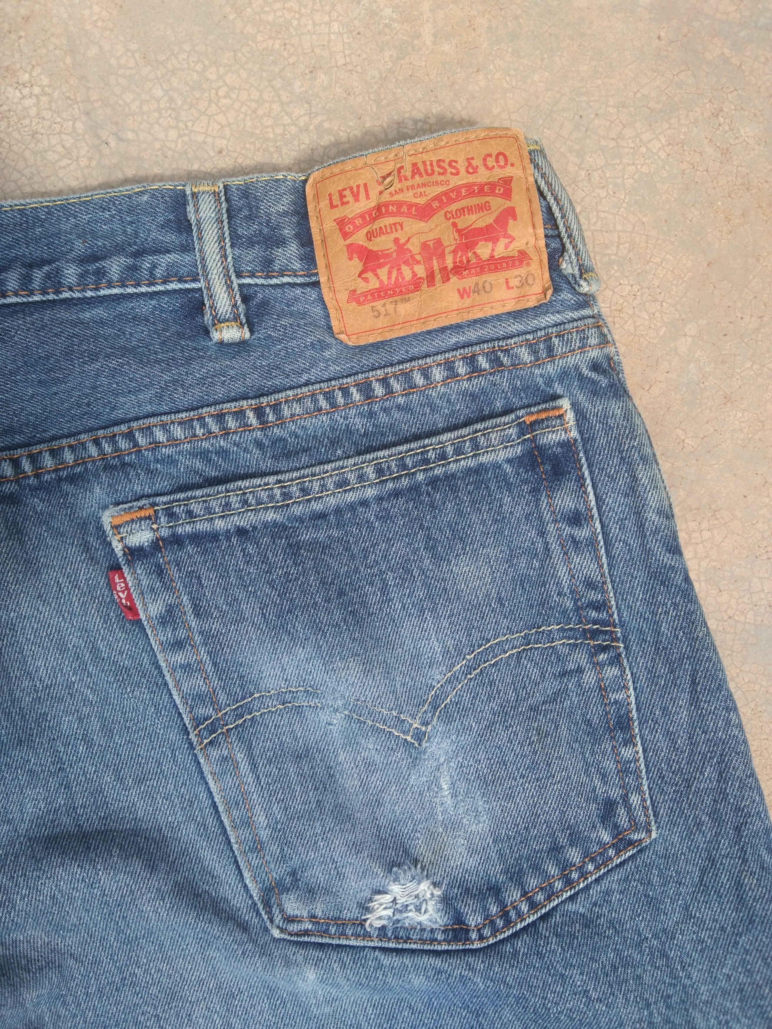 Jean × Levi's × Vintage Vintage Levis 517 Boot Cut Flared Jeans 40x30 Size US 40 / EU 56 - 3 Thumbnail