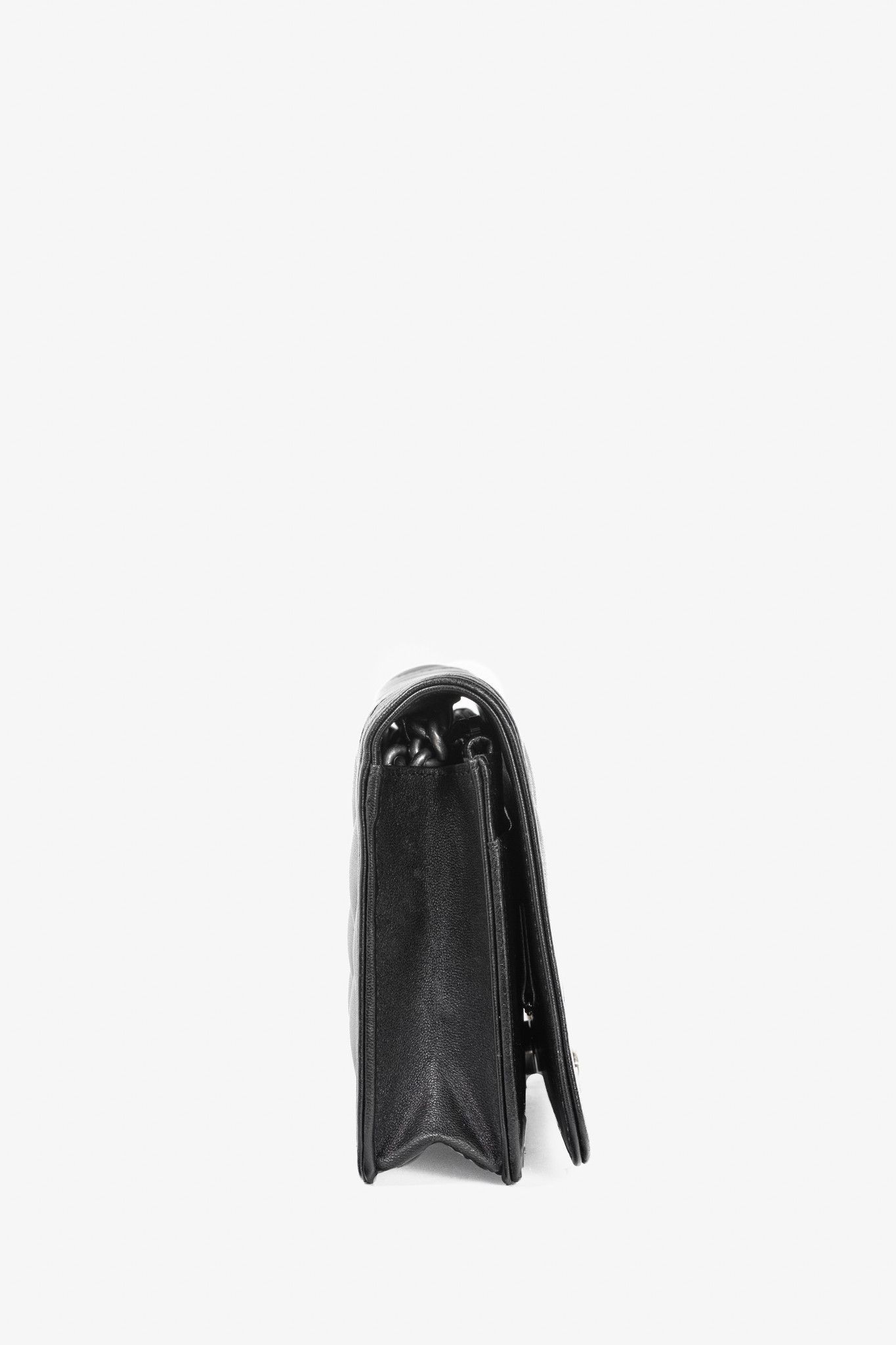 Chanel Chanel Boy Black Quilted Lambskin SHW Wallet-on-Chain Size ONE SIZE - 3 Thumbnail