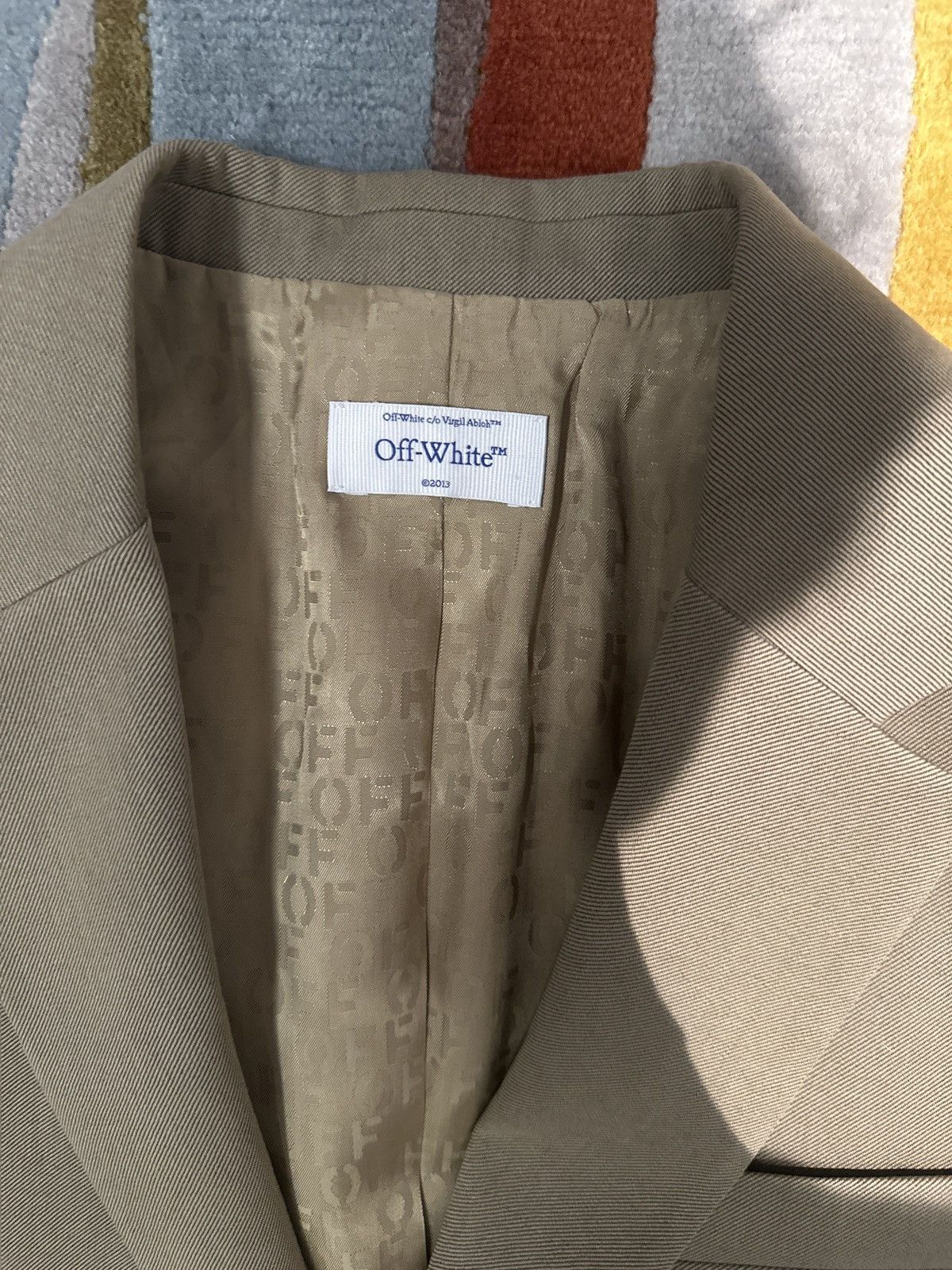 Off-White OFF WHITE BEIGE BLAZER/JACKET Size 46R - 3 Thumbnail