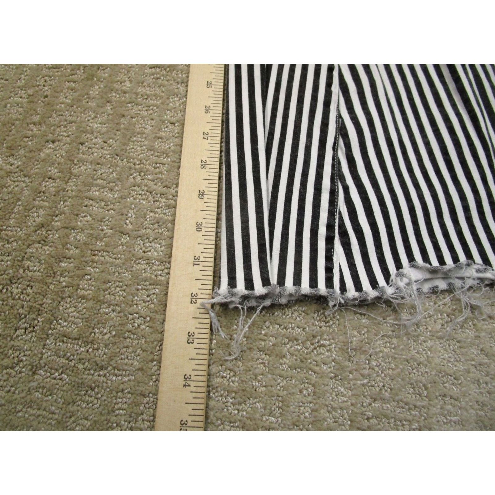 Paige Paige Jeans Women Bell Bottom Flared High Rise Black Pinstripe 5-Pocket Denim XS-S/Small Regular Rise Bellbottoms Womens Jeans Size 28" / US 6 / IT 42 - 7 Thumbnail