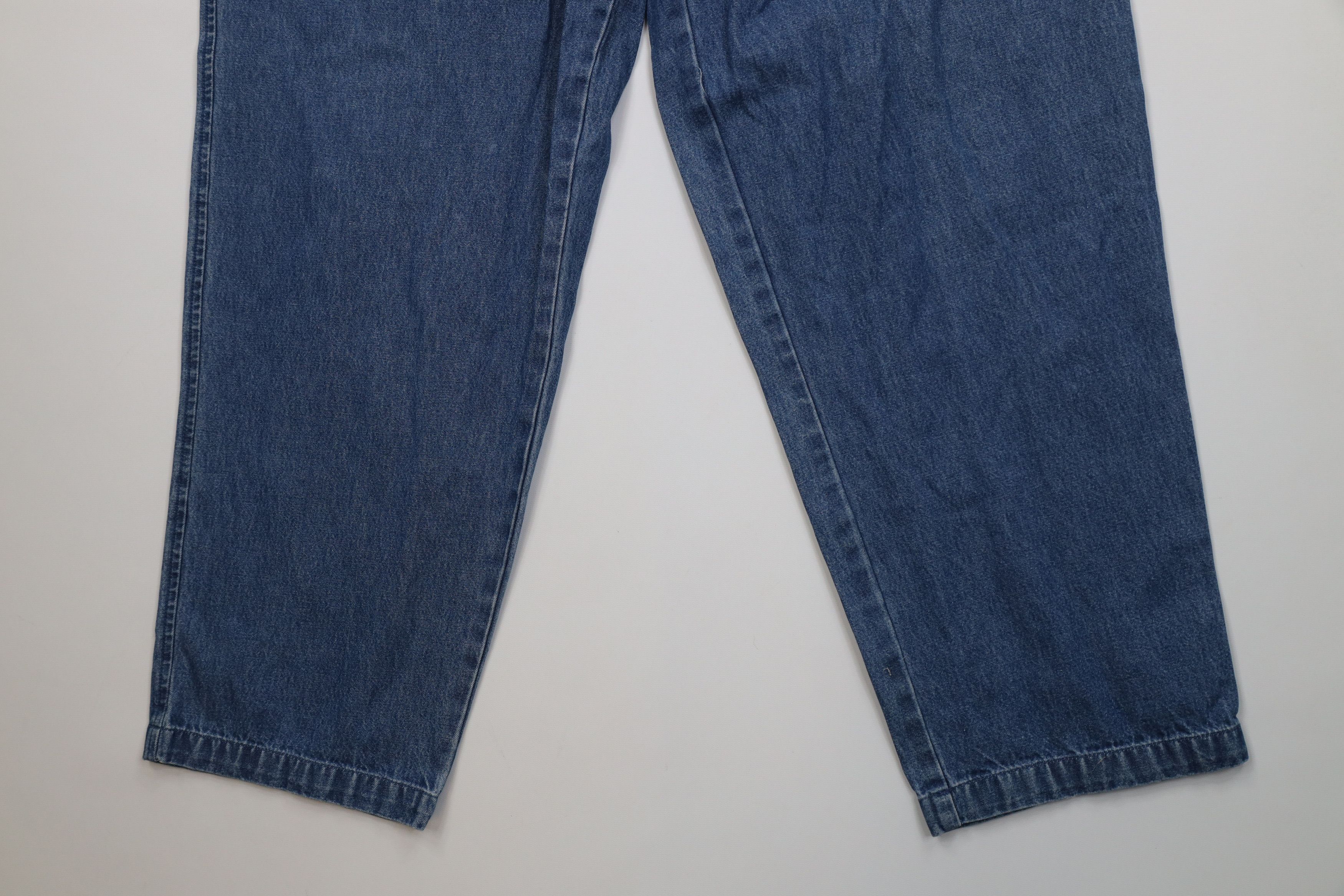 Vintage Vintage 90s Streetwear Relaxed Fit Denim Jeans Blue Cotton Size 40" / US 18 - 4 Thumbnail
