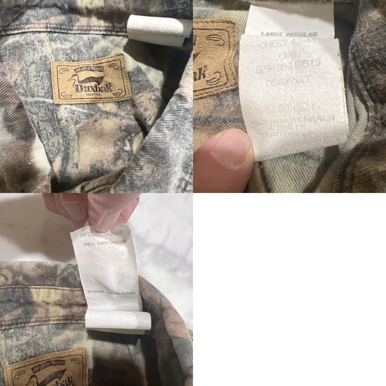 Realtree Duxbak Shirt RealTree Advantage Timber Hunting Button Down Regular Mens Large Size US L / EU 52-54 / 3 - 10 Thumbnail