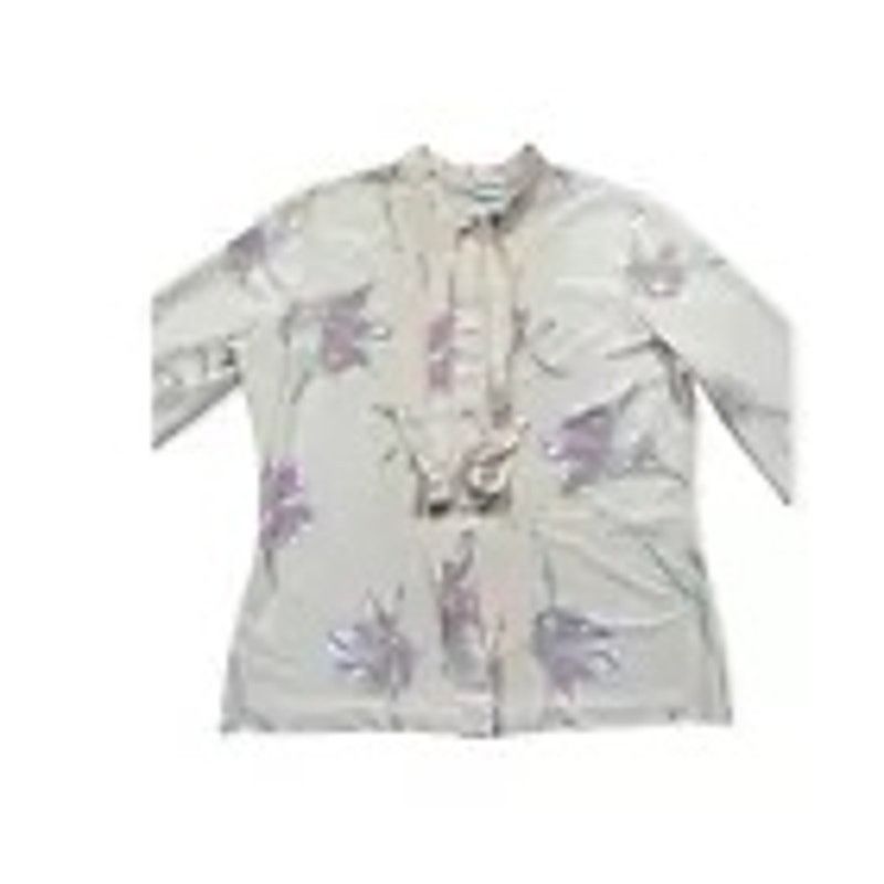 Other Alfred Dunner Women’s Beige Floral Shirt w/Long Sleeves 16 Size XXL / US 16-18 / IT 52-54 - 1 Thumbnail