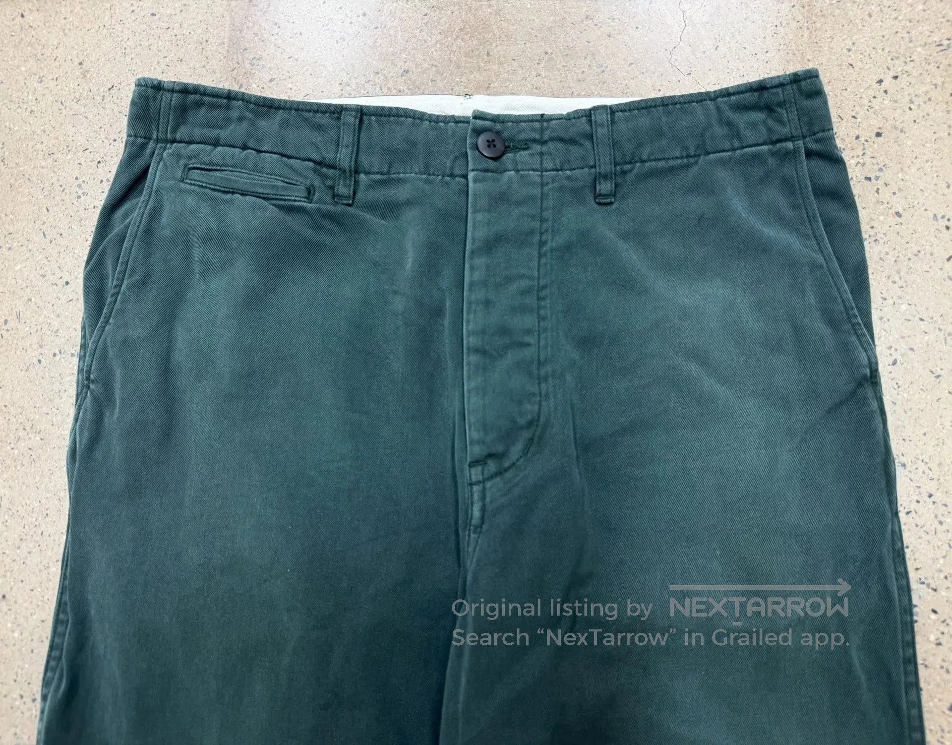 Visvim visvim field chino pants in washed green. Size US 42 / EU 58 - 4 Thumbnail