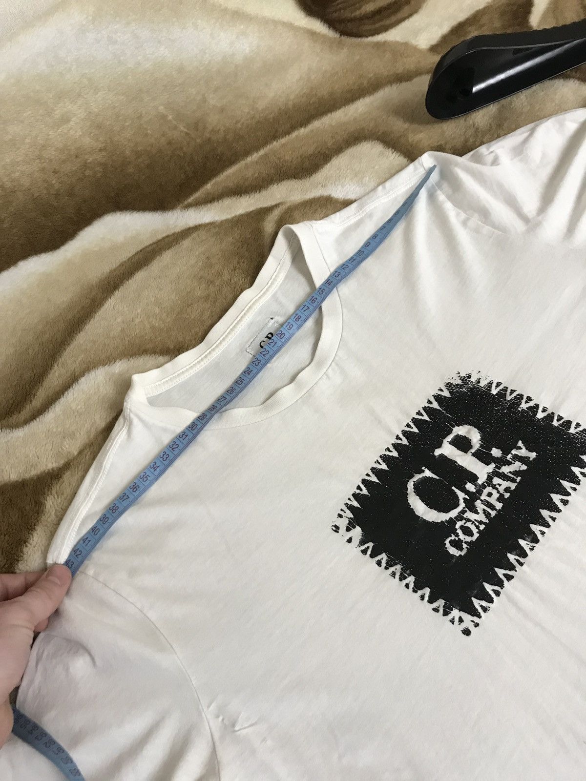 C.P. Company 🔥 CP Company Logo Distressed T Shirt White Y2K Tee C.P. Size US M / EU 48-50 / 2 - 12 Thumbnail