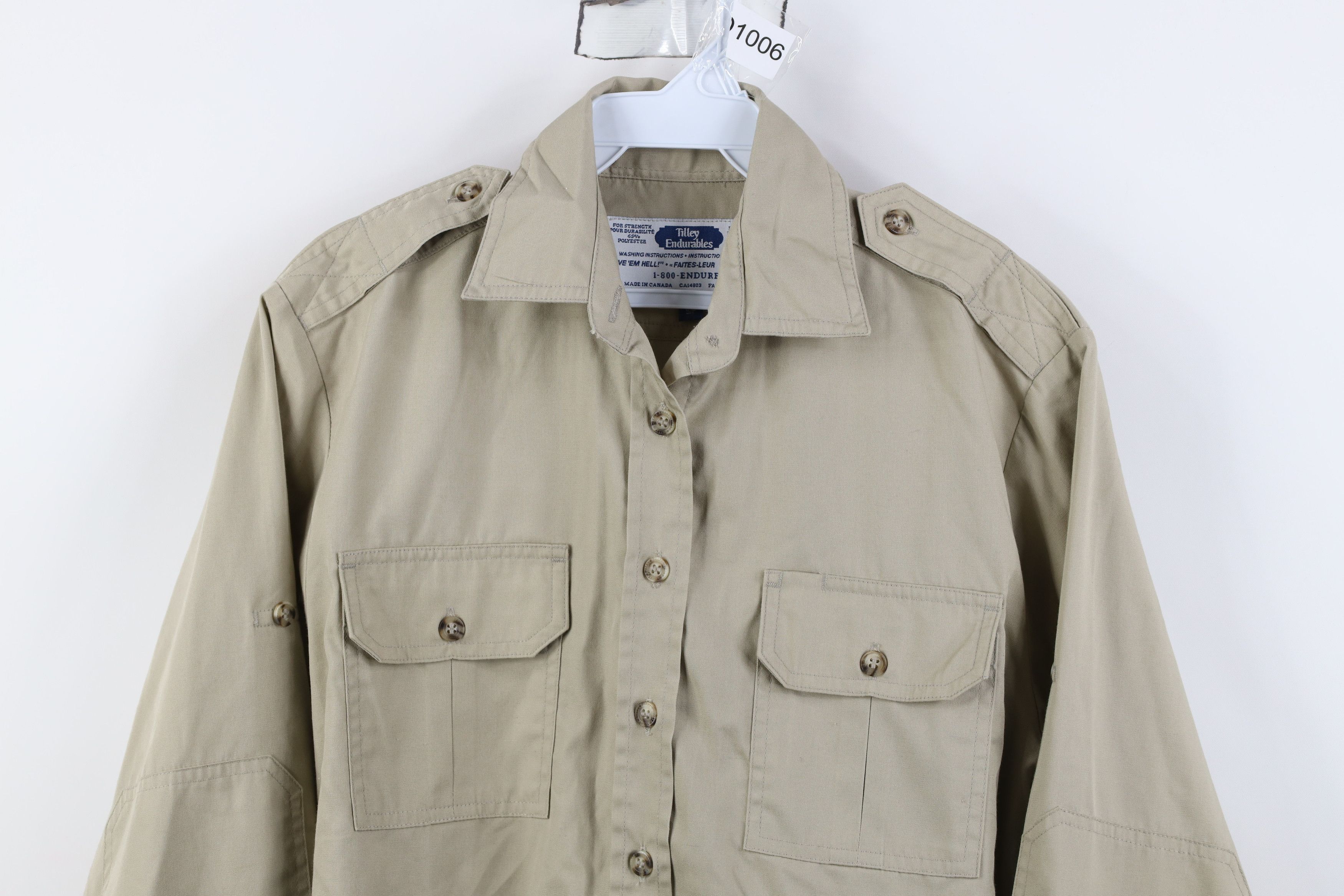 Tilley Vintage 90s Tilley Endurables Bush Trekking Button Shirt Size S / US 4 / IT 40 - 2 Thumbnail