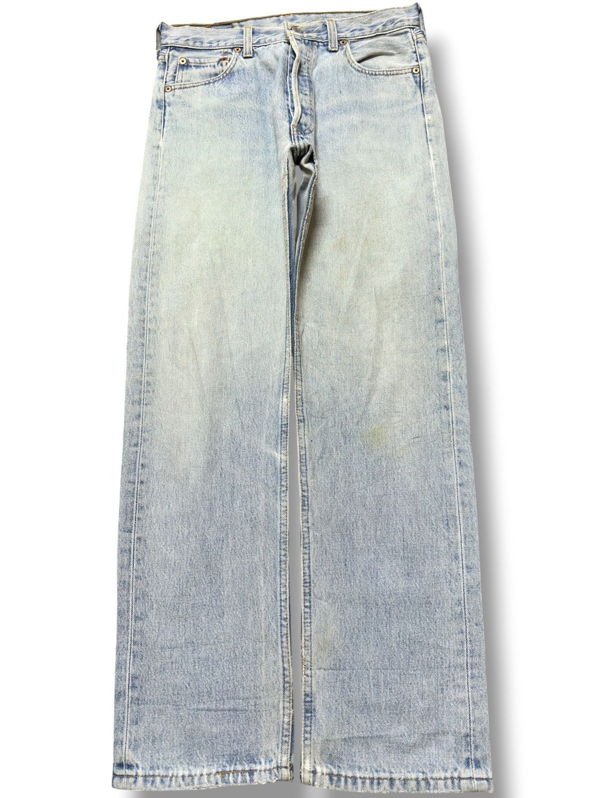 Levi's Vintage Clothing Vintage Levi’s 501 Faded Grunge Distressed Denim Size US 30 / EU 46 - 1 Thumbnail