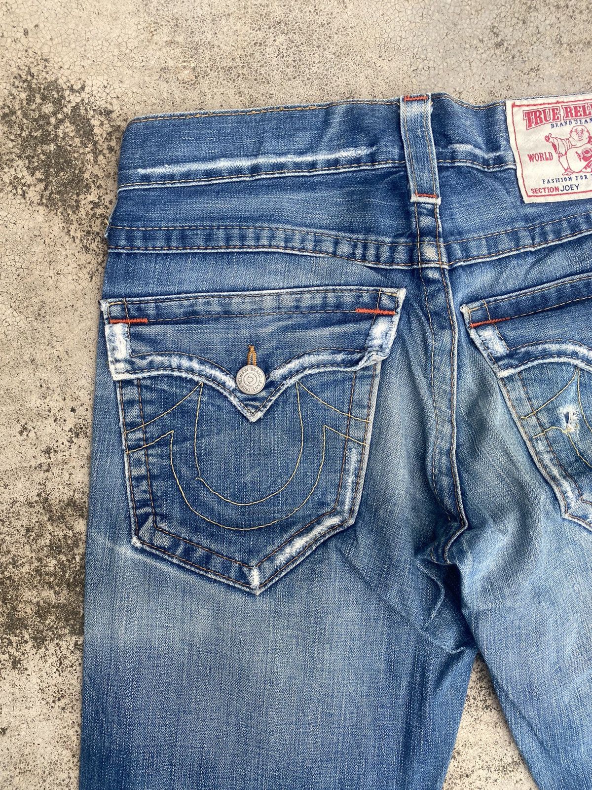 If Six Was Nine × Japanese Brand × True Religion Flare Jeans True Religion Distressed Bootcut Size US 33 - 20 Thumbnail