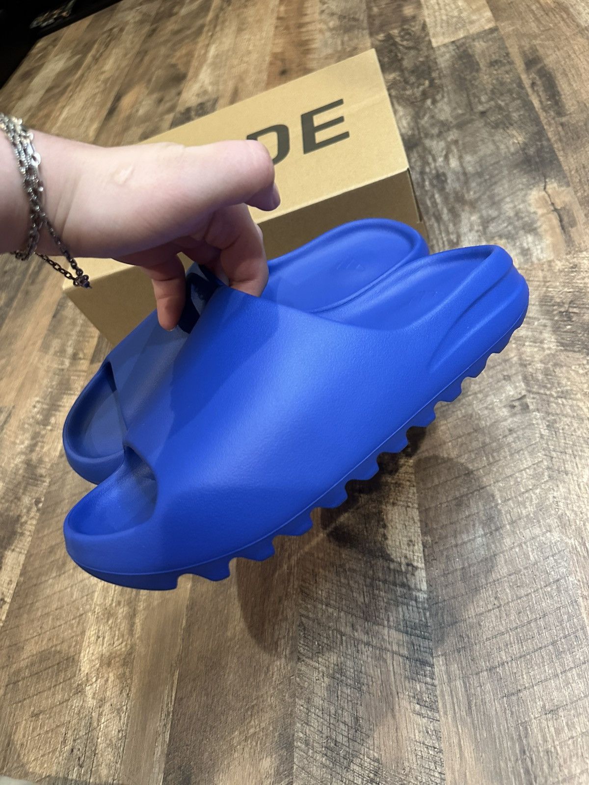 Adidas Adidas Yeezy Slides ‘Azure’ 2023 Size 12 Brand New YZY Size US 12 / EU 45 - 3 Thumbnail