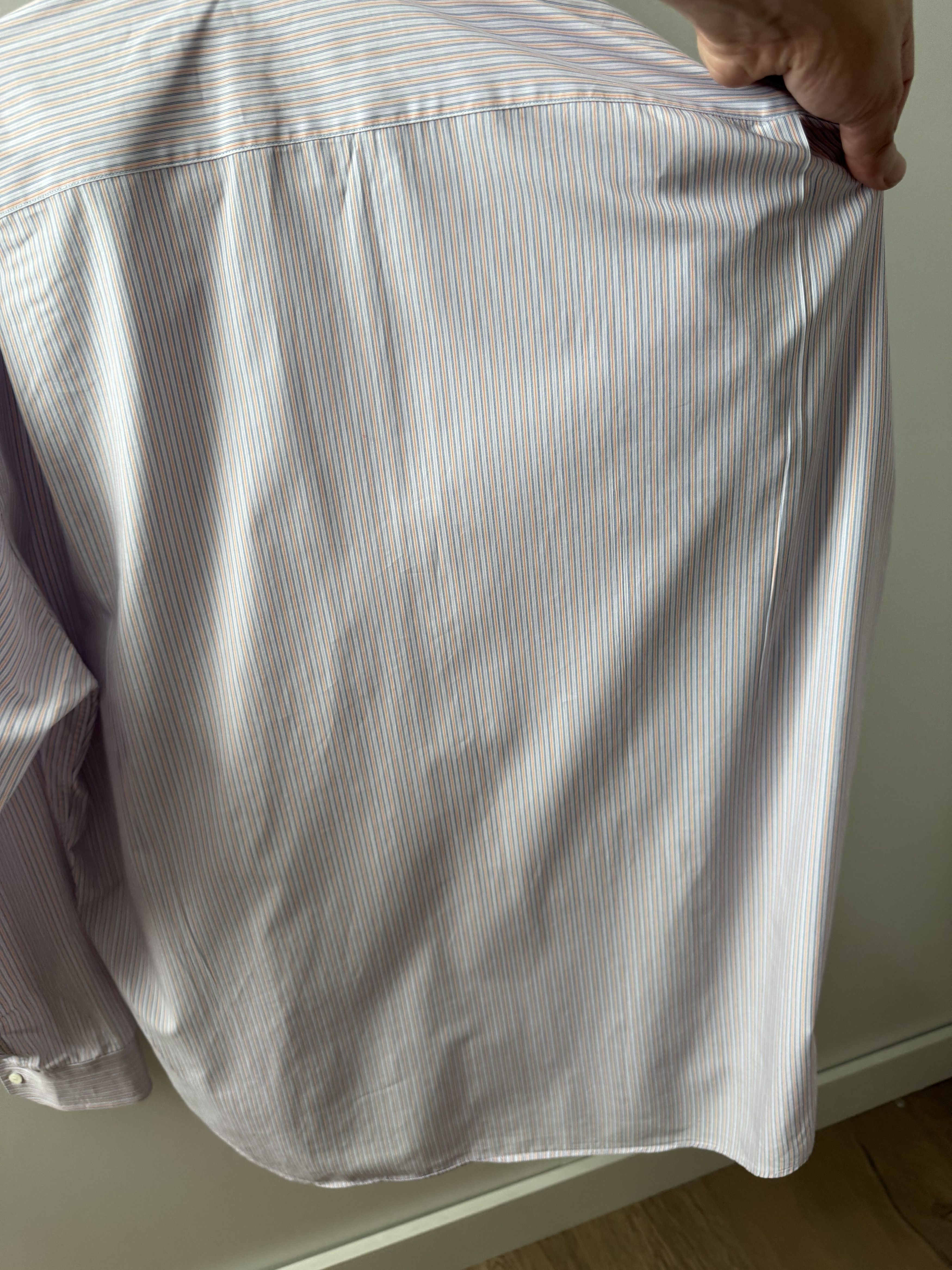 Canali Canali Striped Button Down Blue White Stripped Mens L 16.5 Size US L / EU 52-54 / 3 - 4 Thumbnail