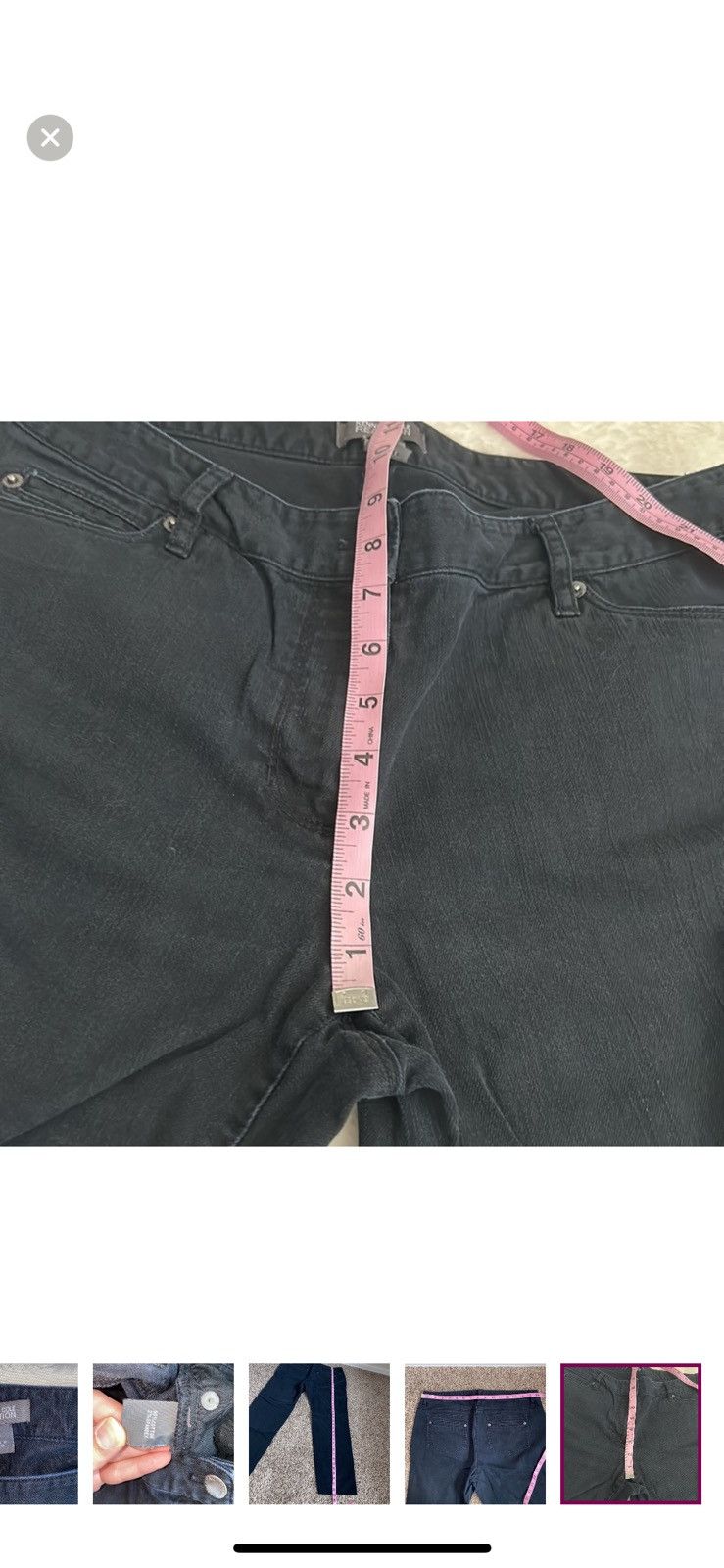 Kenneth Cole Kenneth Cole reaction black straight leg jeans size 12 Size 34" / US 12 / IT 48 - 8 Thumbnail