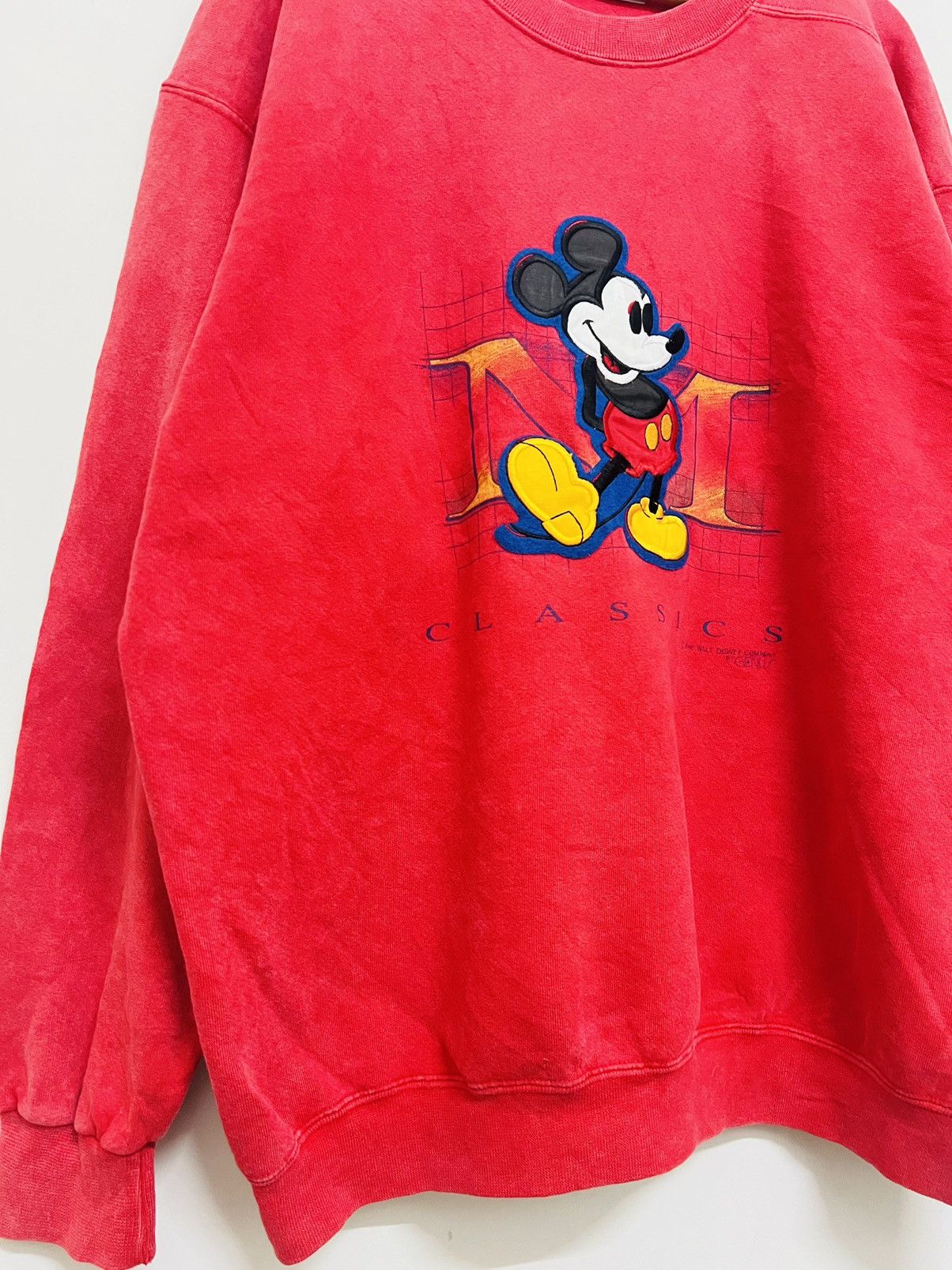 Disney × Mickey Mouse × Vintage Vintage 90s Mickey Mouse Oversize Crewneck Size US XL / EU 56 / 4 - 6 Thumbnail
