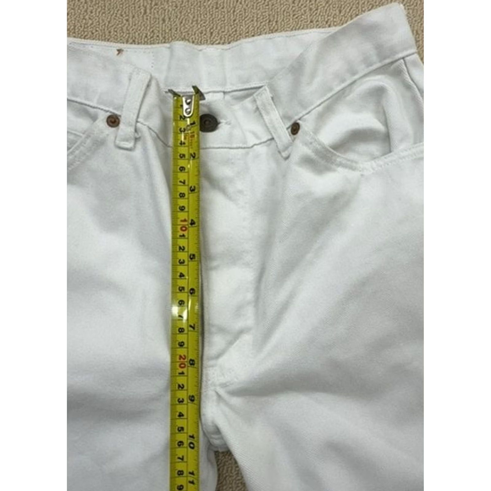 Levi's VINTAGE Levi's Women's White Flare Jeans 32x36 High Rise USA Size 24" / US 00 / IT 34 - 7 Thumbnail
