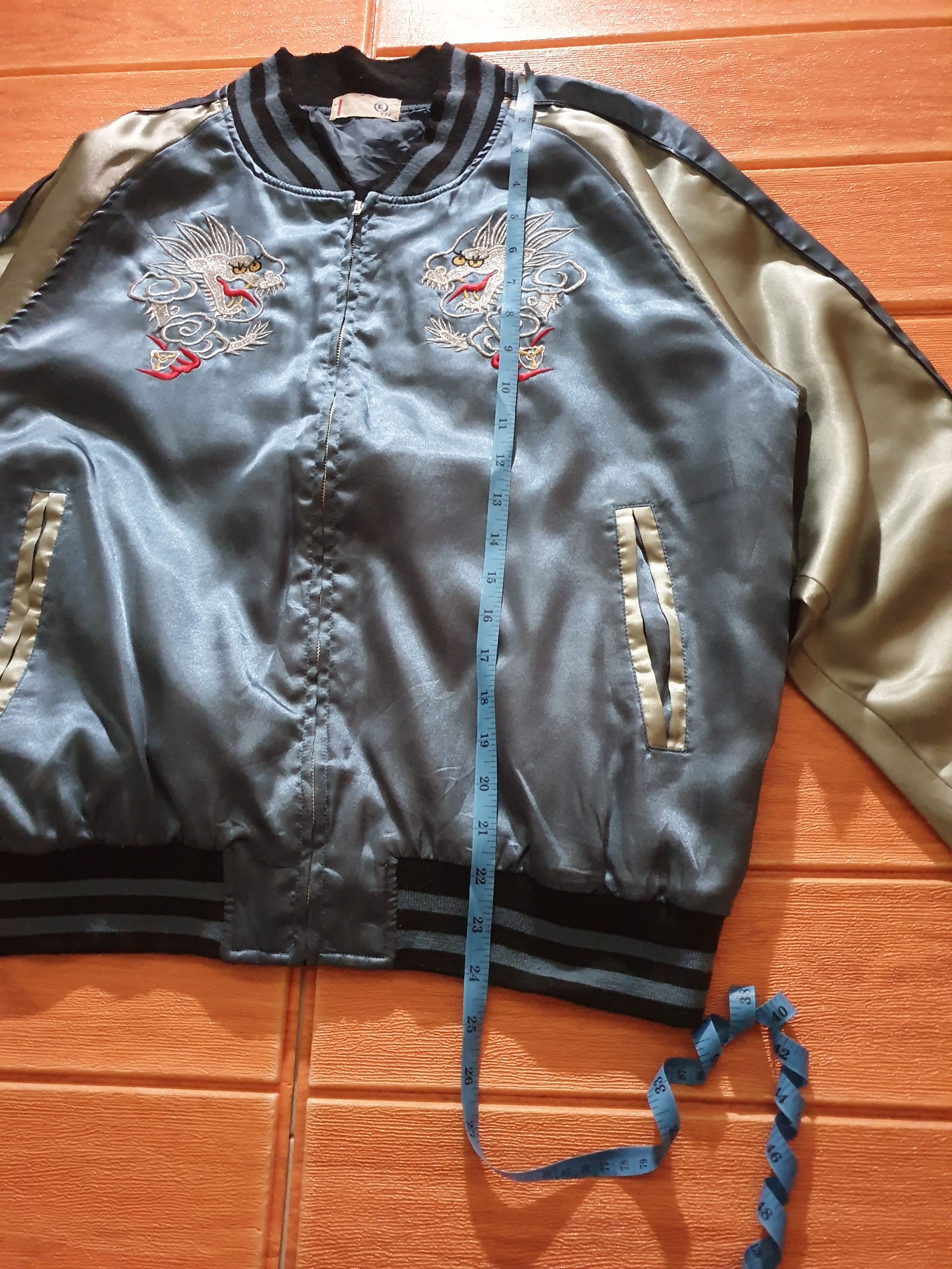 Japanese Brand 💥Double dragon embroidery Sukajan Jacket Size US M / EU 48-50 / 2 - 7 Thumbnail